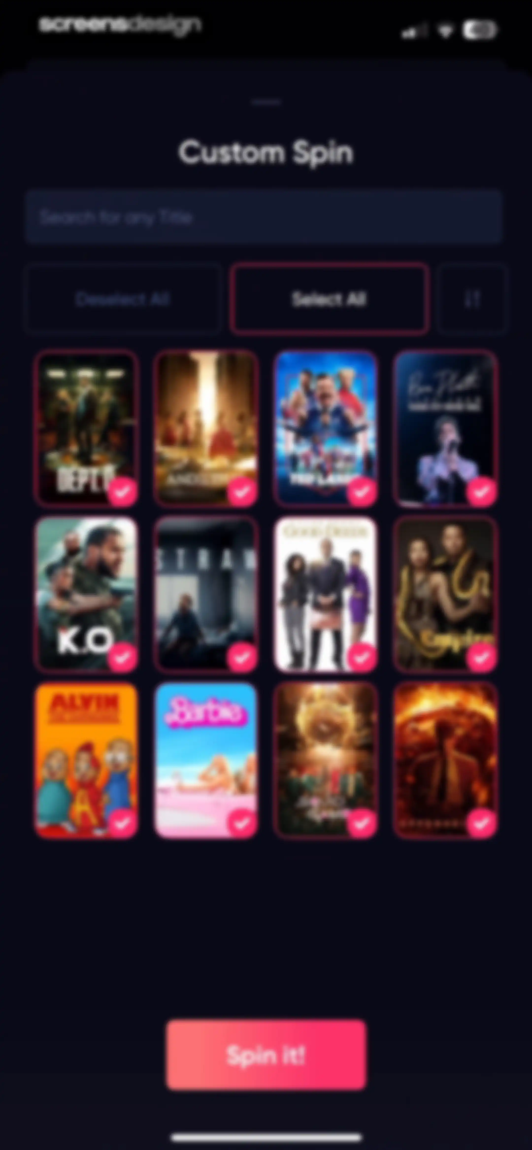 Queue - Find Movies & Shows screen 107