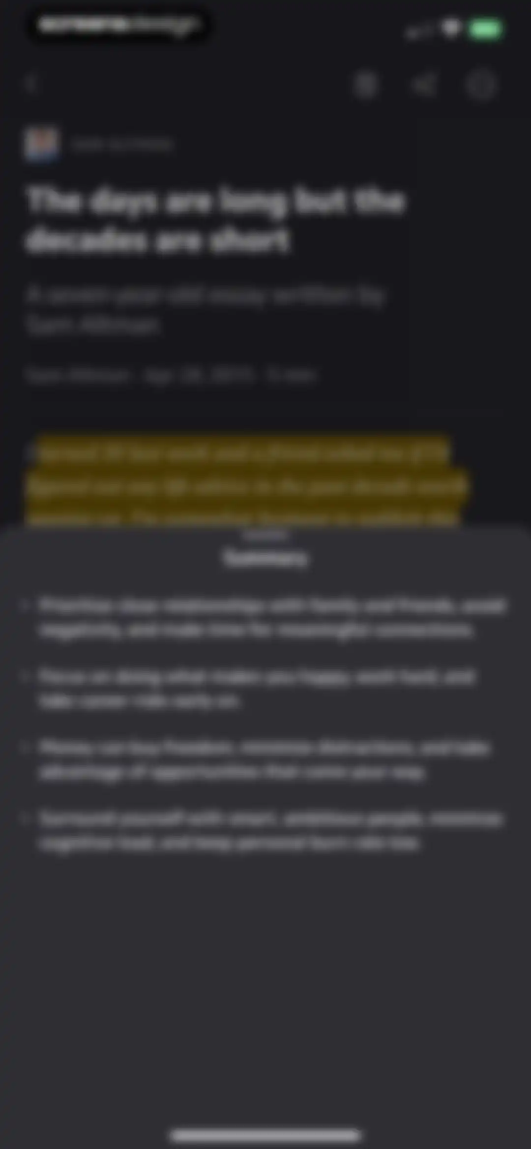 Matter: Reading App screen 36