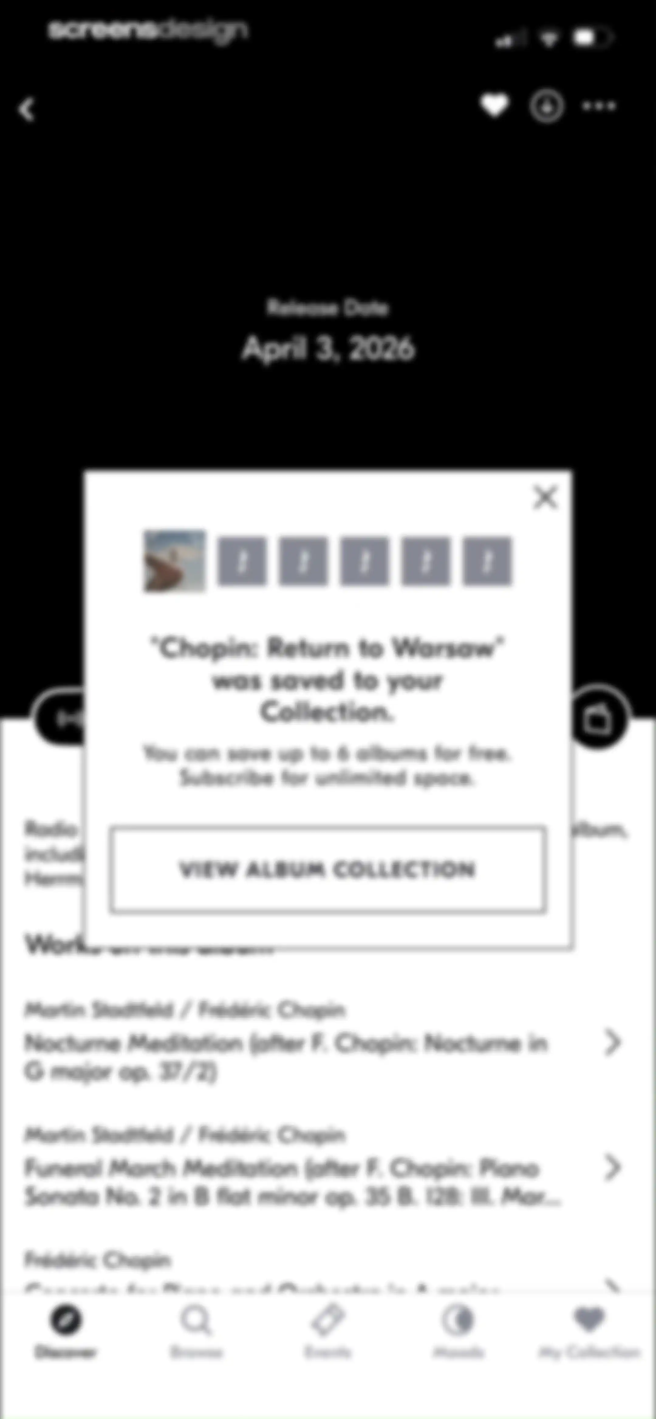 IDAGIO Stream Classical Music screen 17
