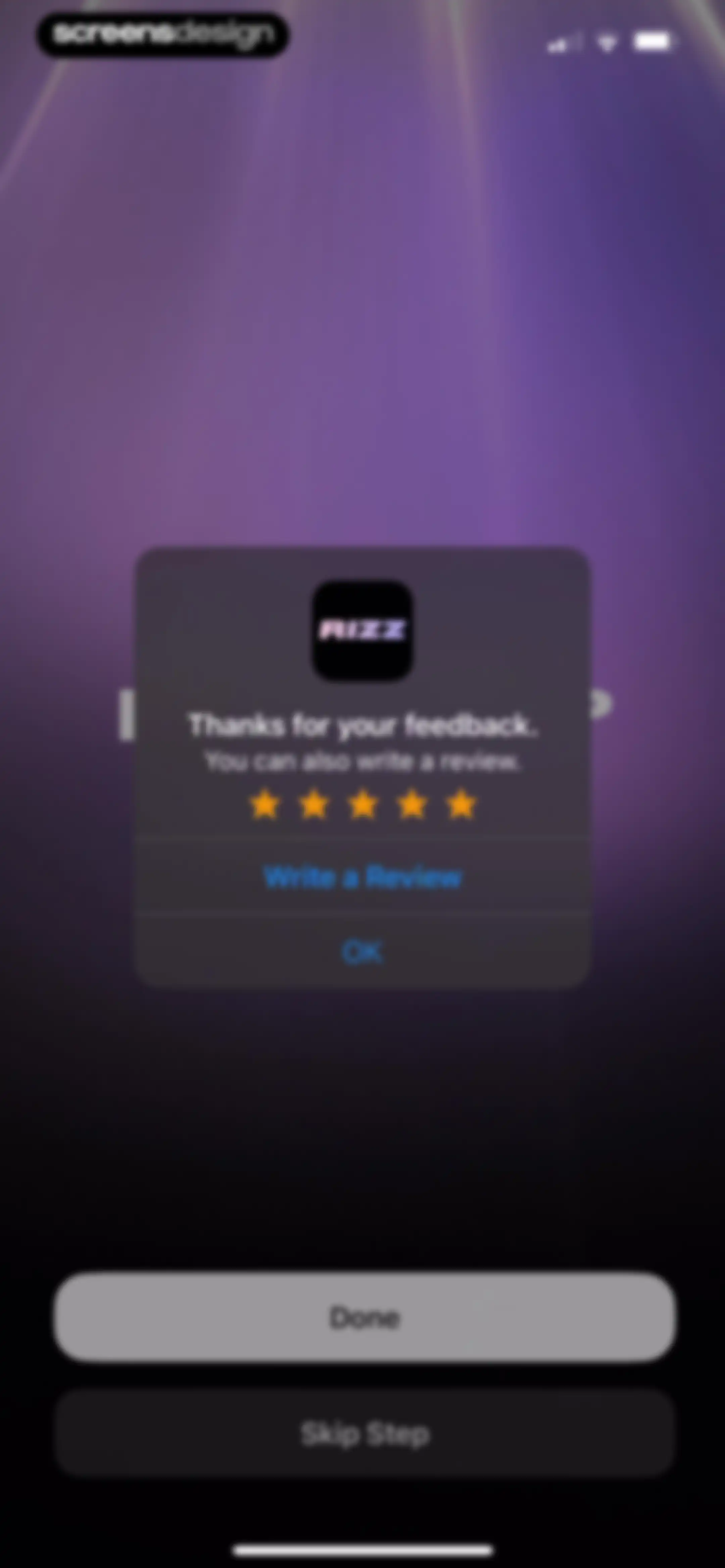 RIZZ screen 12
