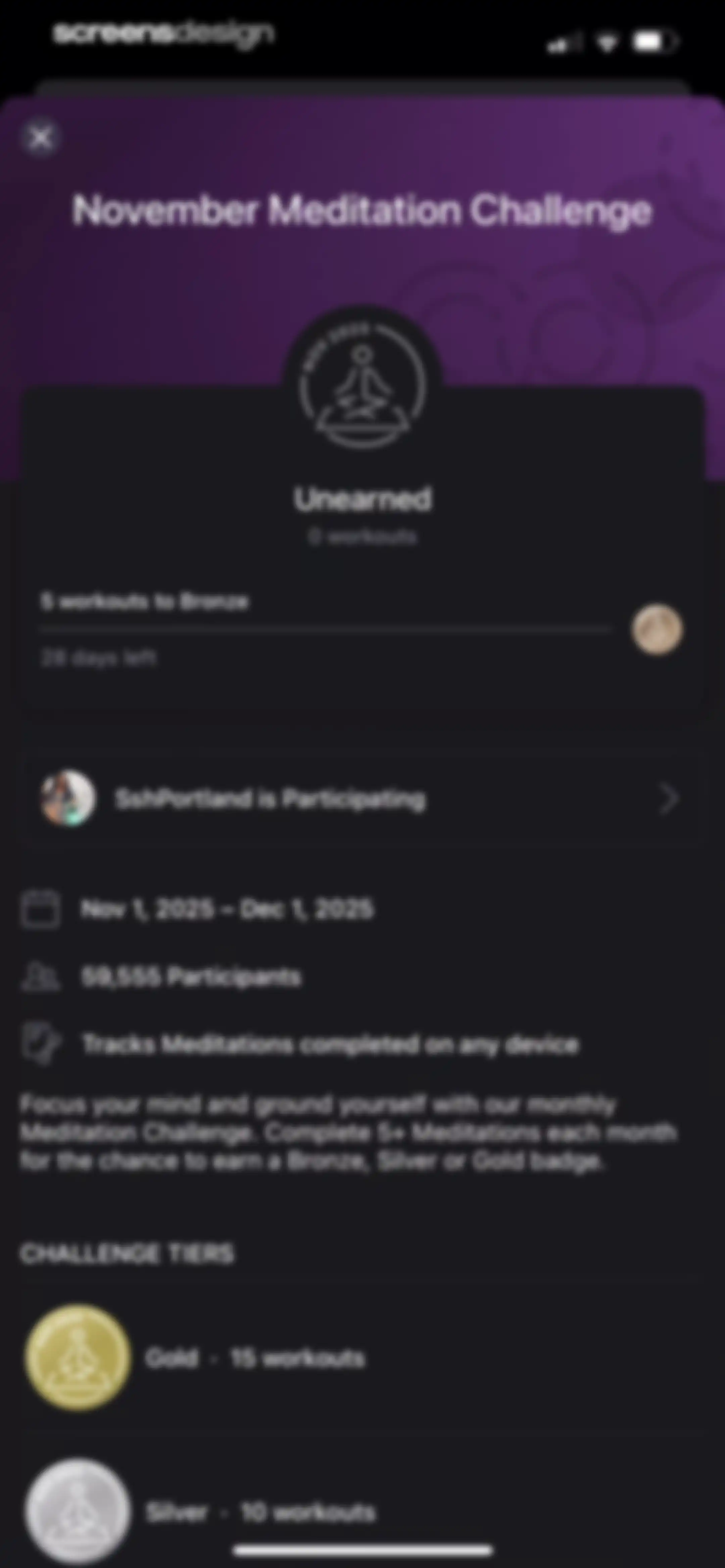 Peloton: Fitness & Workouts screen 215