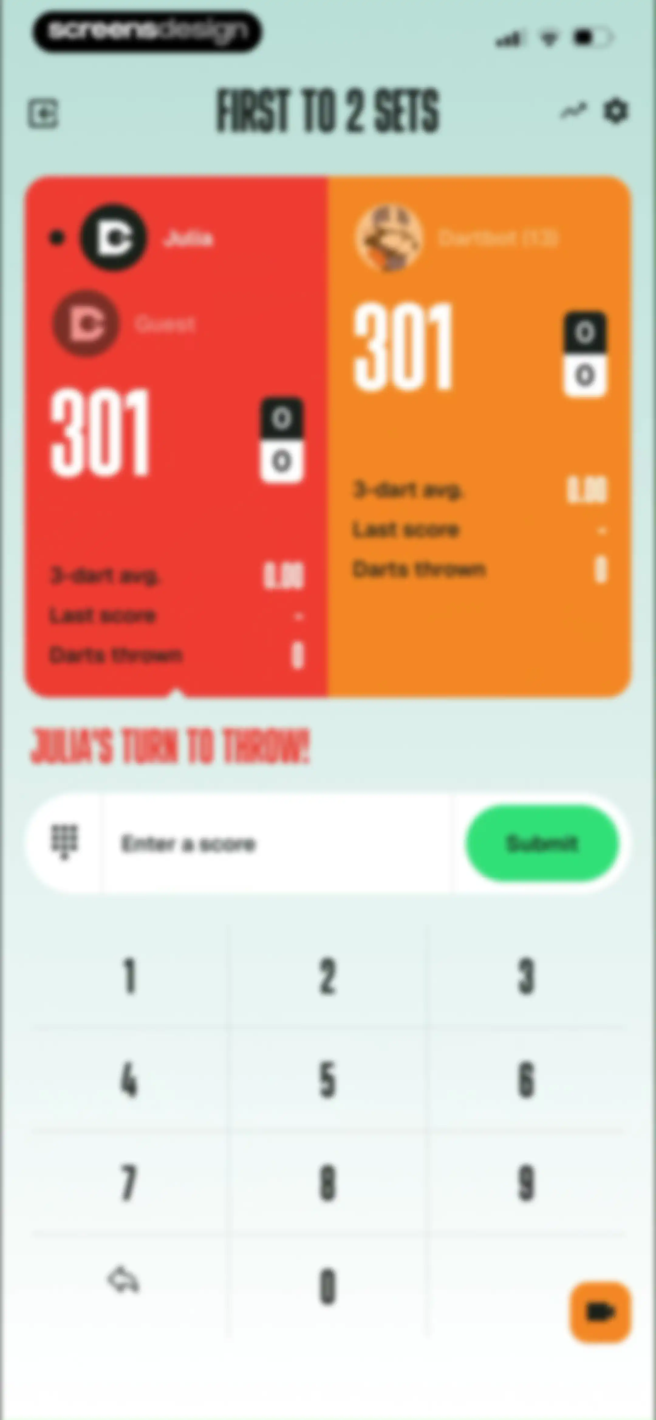 DartCounter screen 26