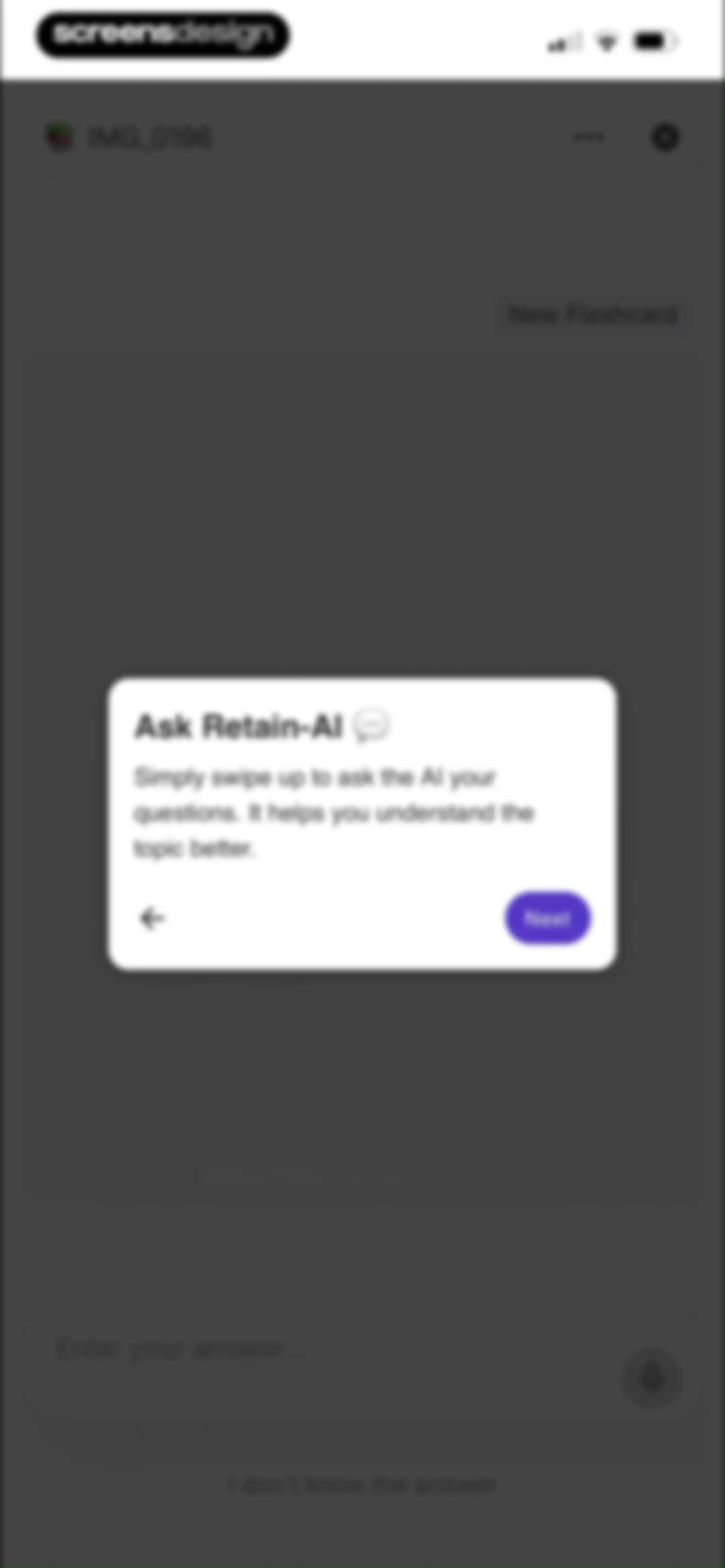 Retain Cards: AI Flashcards screen 52