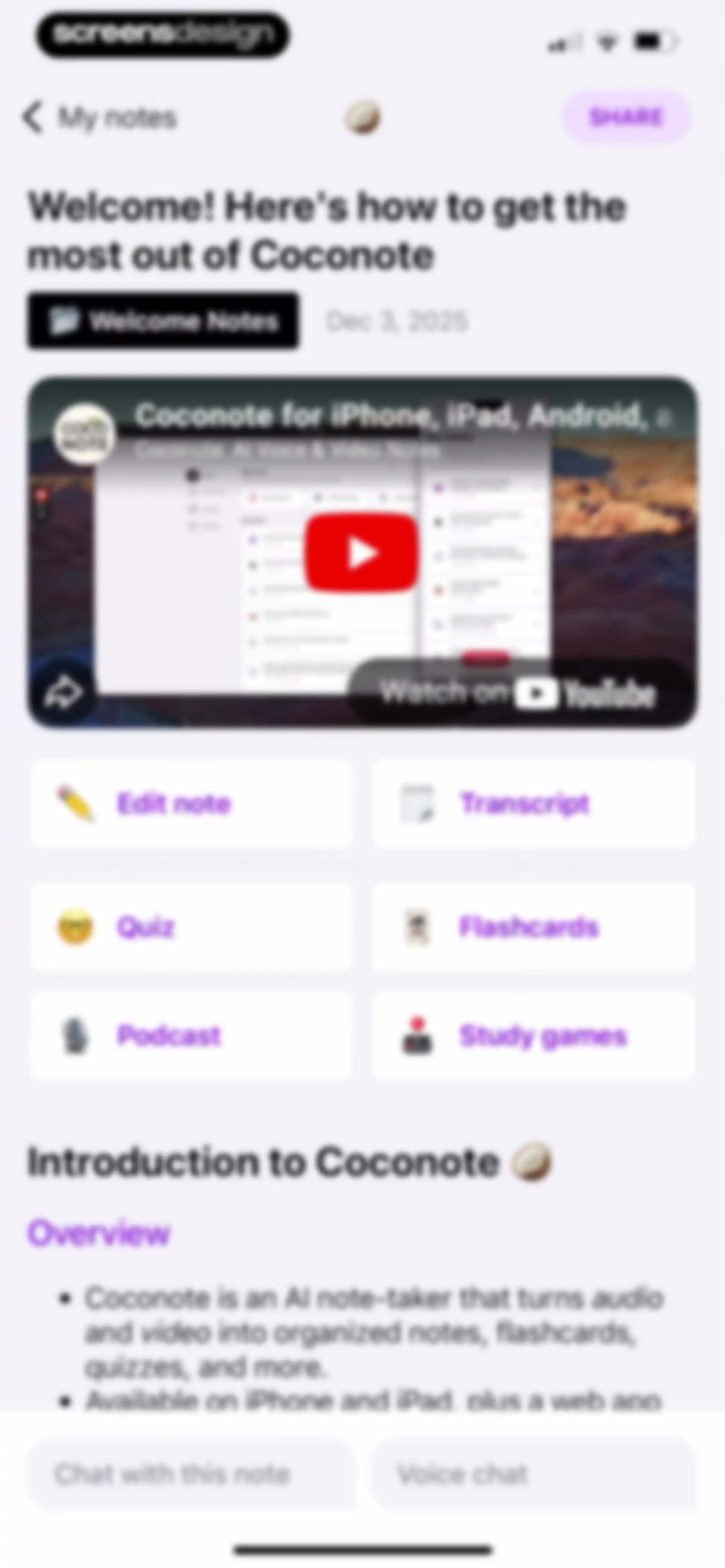 Coconote - AI Note Taker screen 126