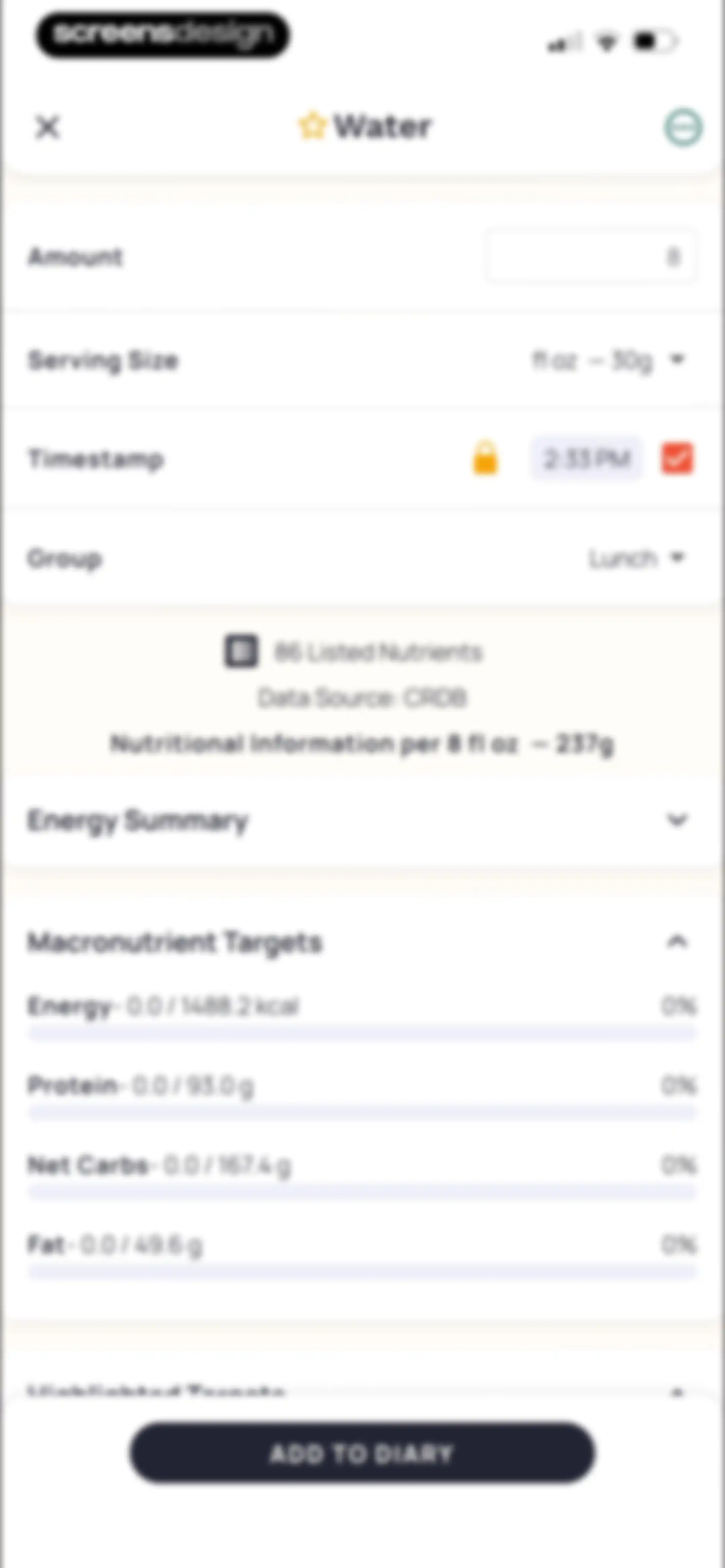 Cronometer: Calorie Counter screen 113