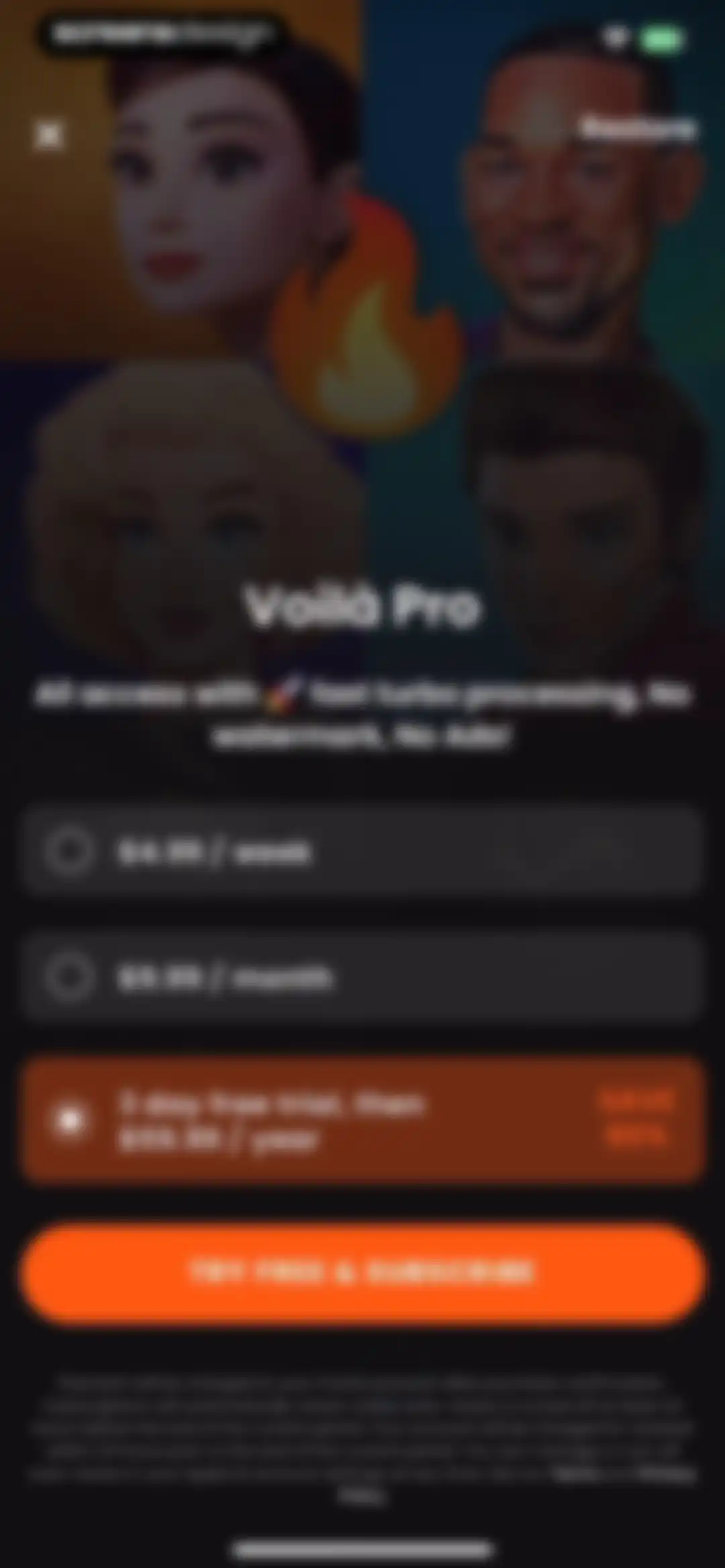 Voilà AI Artist Cartoon Filter screen 9