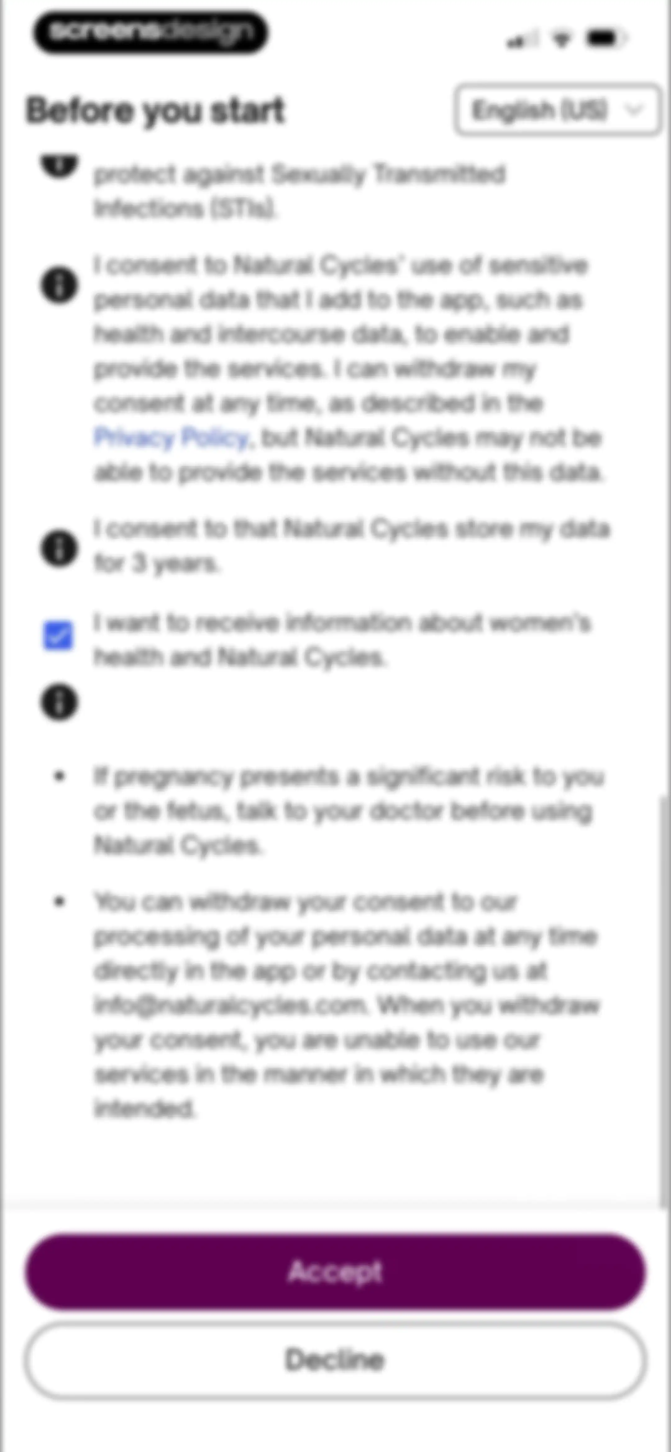 Natural Cycles Fertility App screen 36