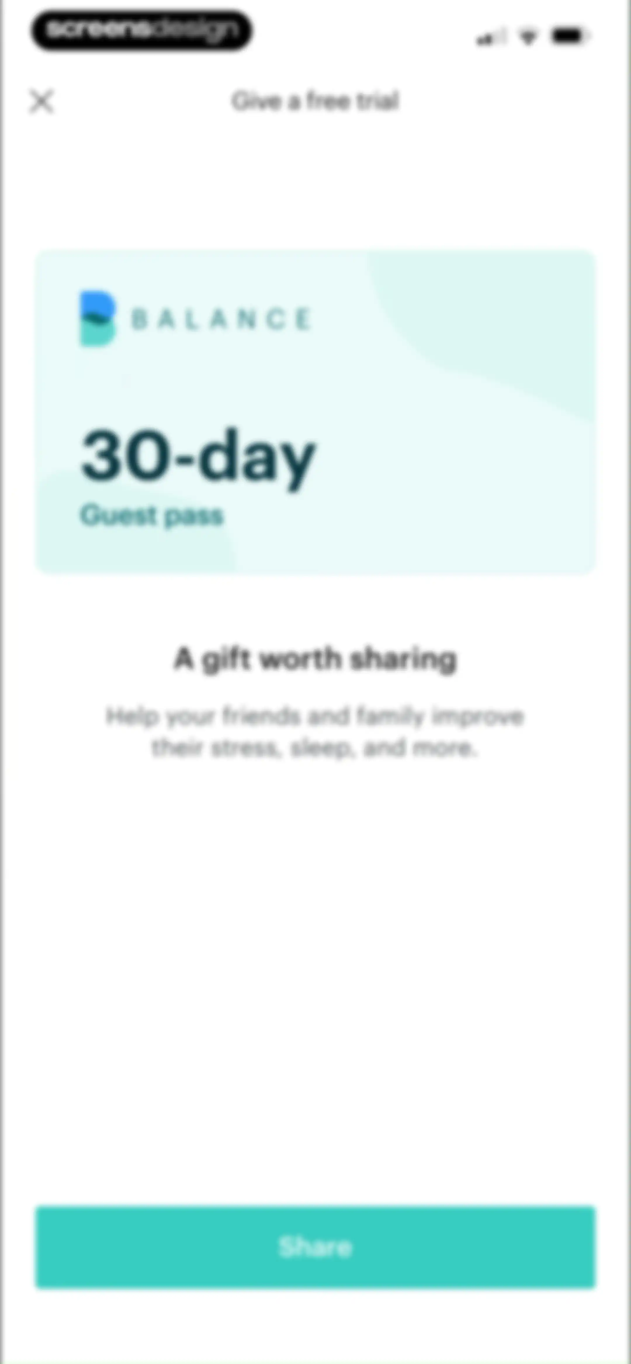Balance: Meditation & Sleep screen 74