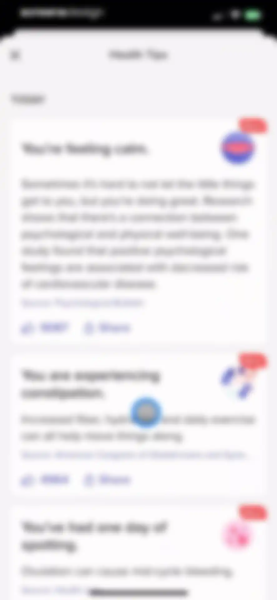 Glow Ovulation & Period App screen 51