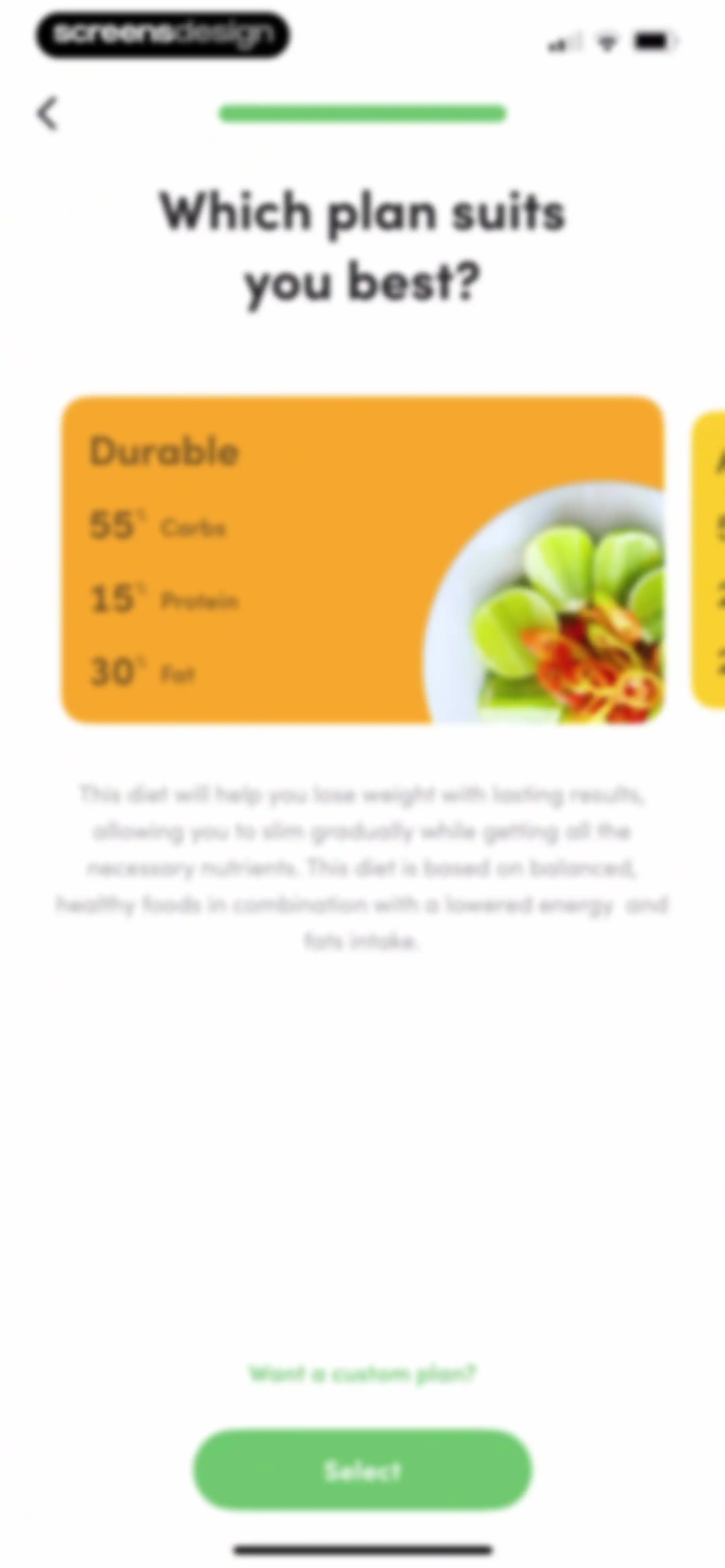 Calories and nutrition tracker screen 21