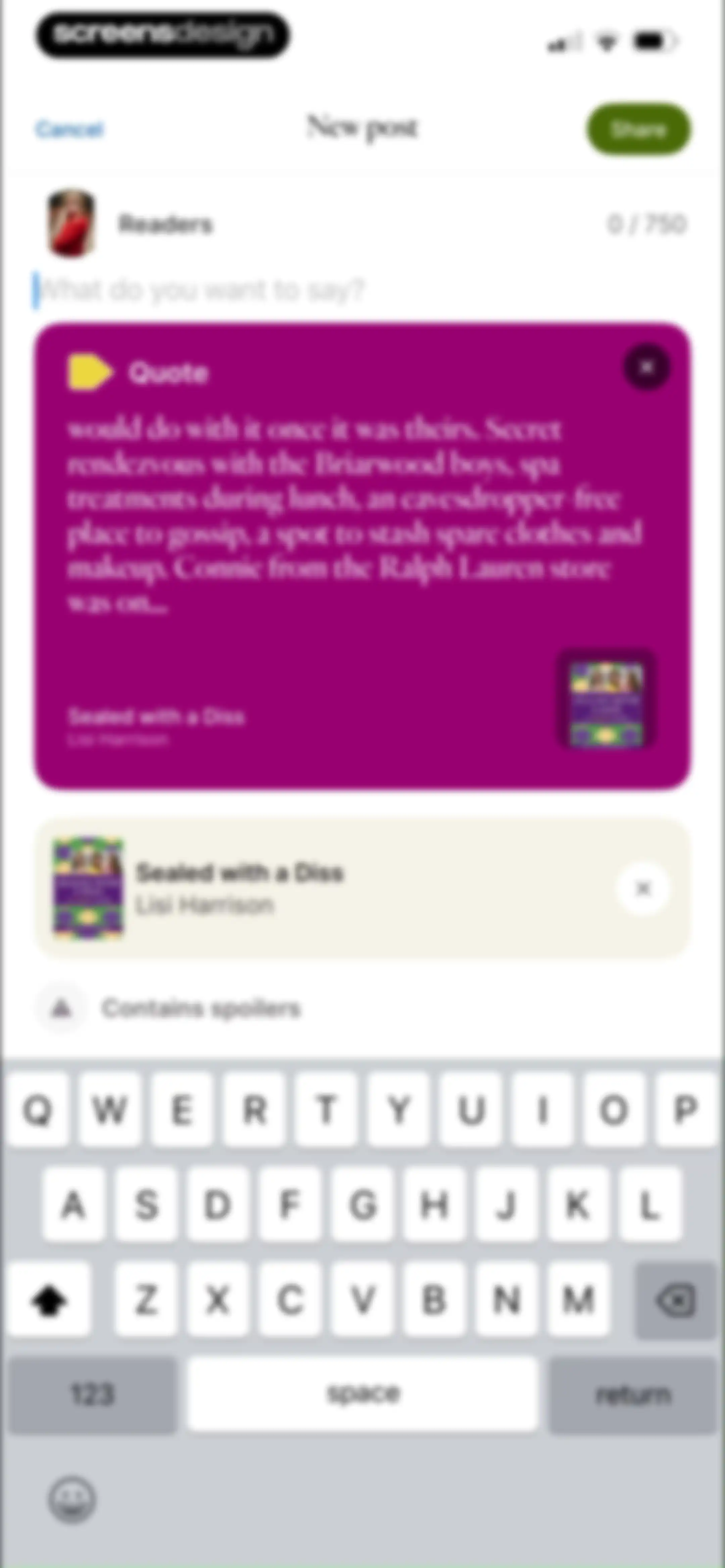 Fable: Track & Discuss Books screen 206