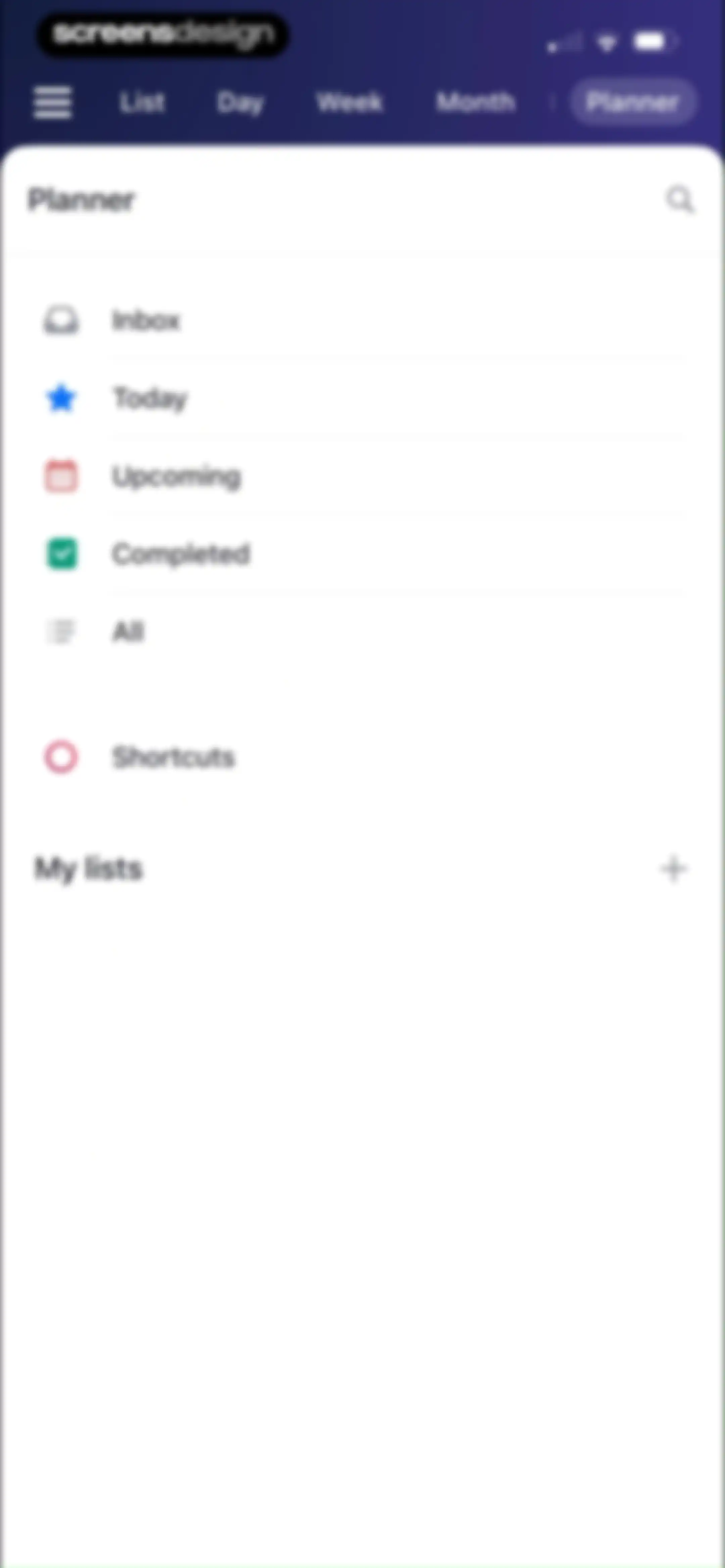 Calendars: Schedule Planner screen 39