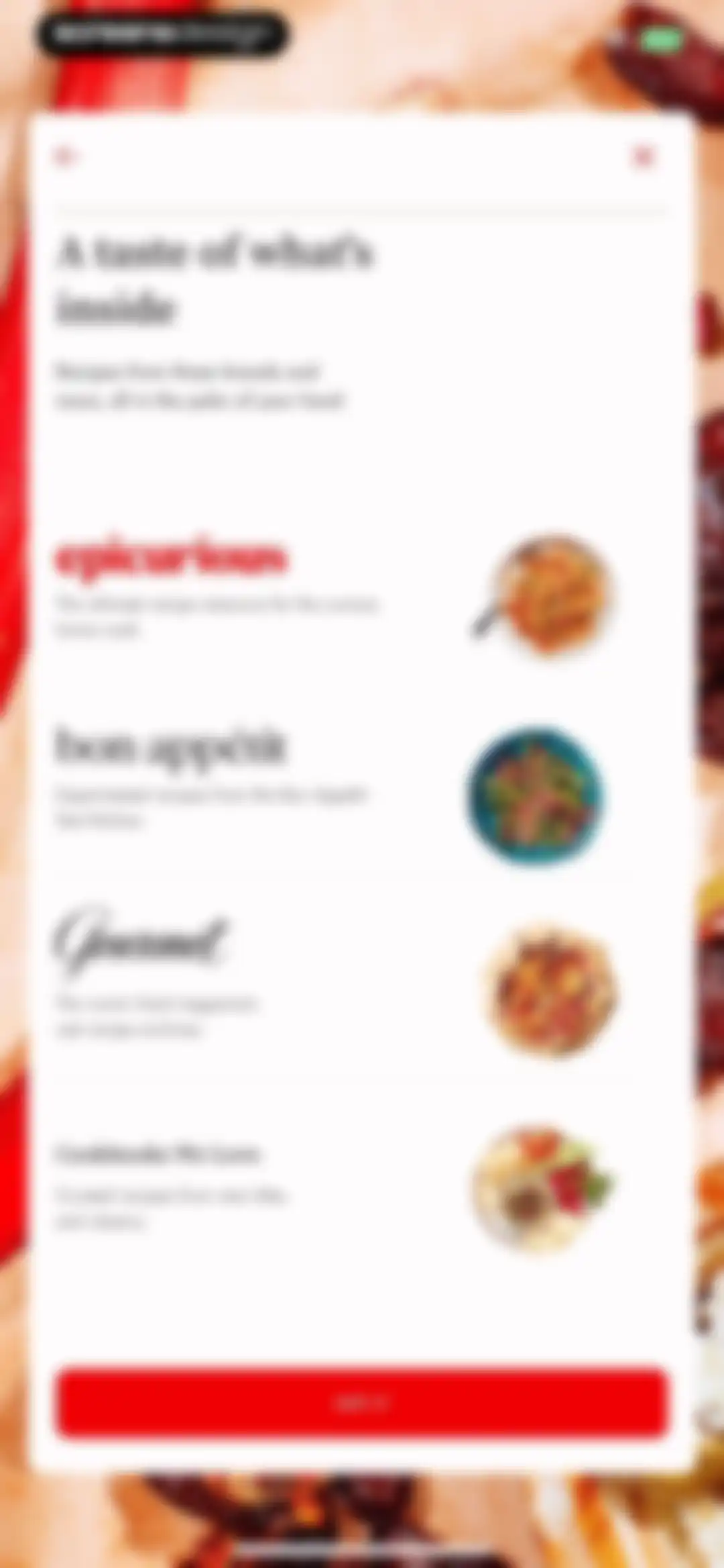 Epicurious screen 10