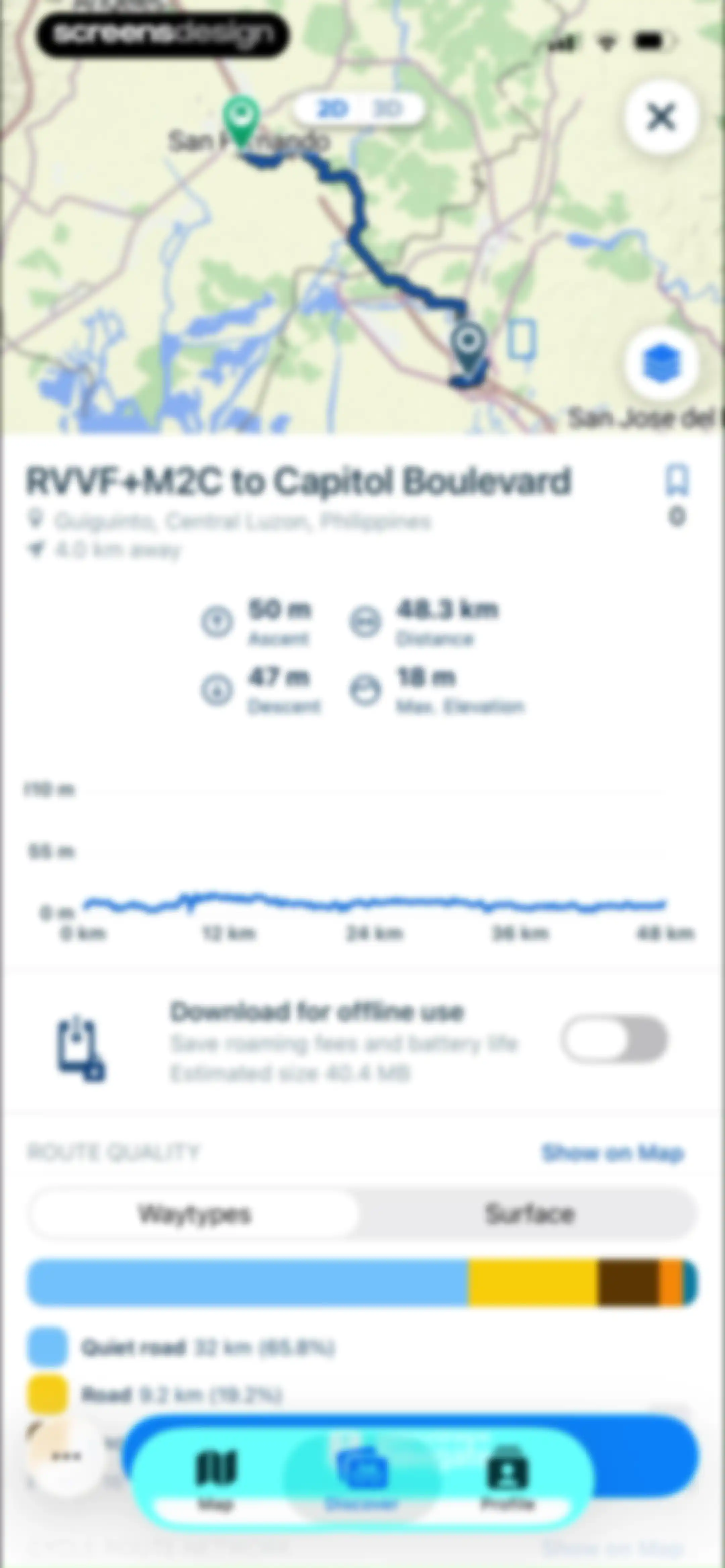 Bikemap: Bicycle Tracker & GPS screen 75