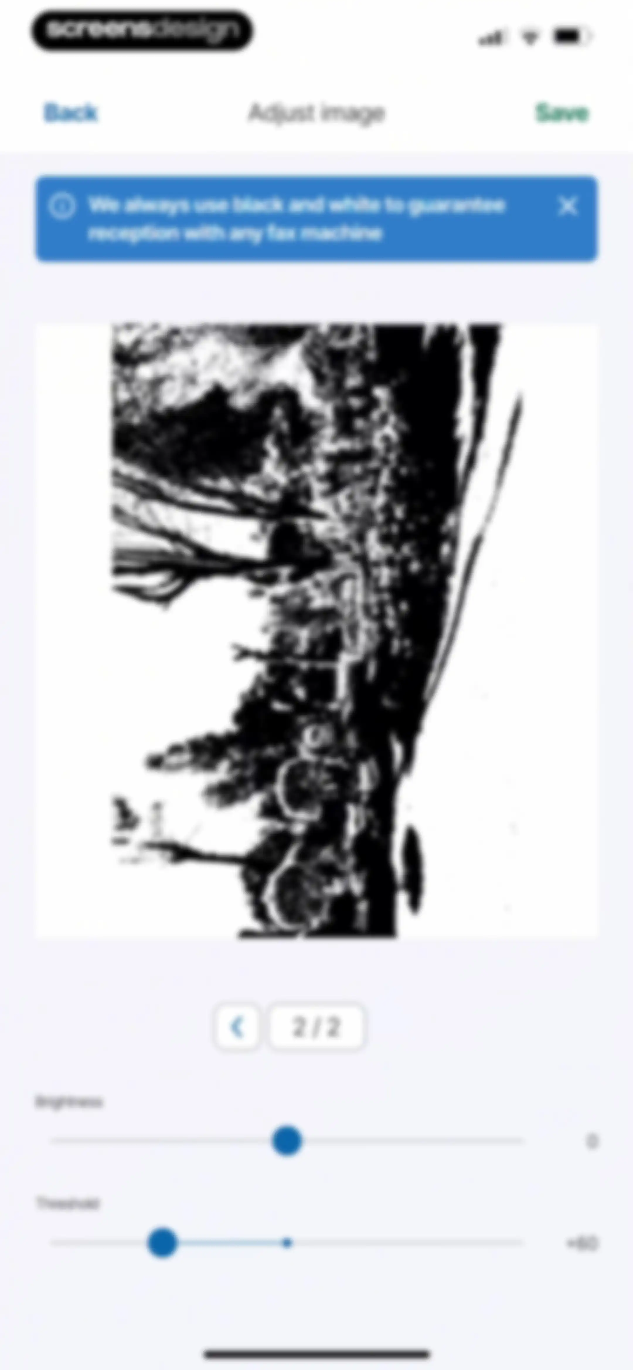 FAX from iPhone・Send doc・Faxer screen 14