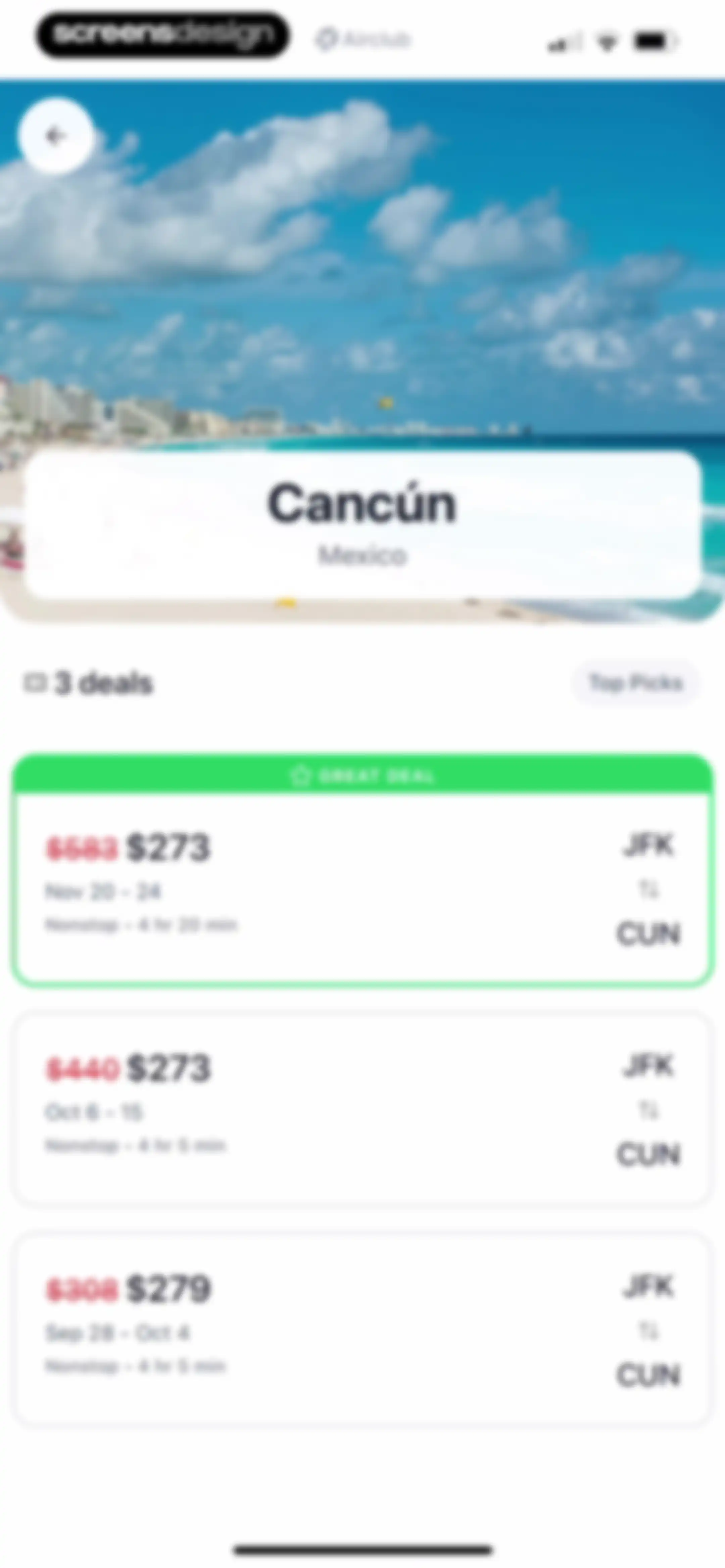 Airclub - Flight Deals screen 52