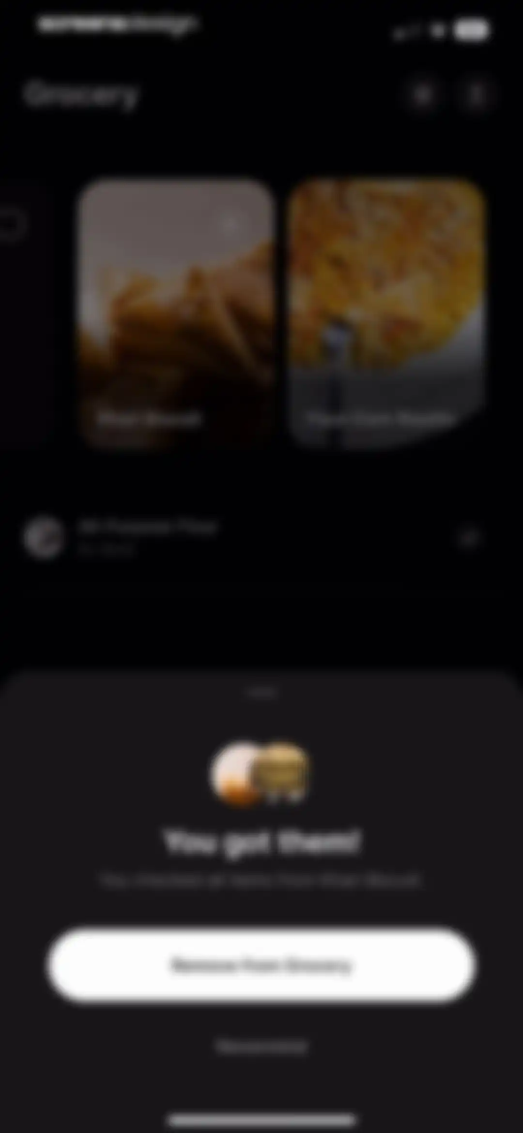 CREME: Create Memorable Meals screen 83