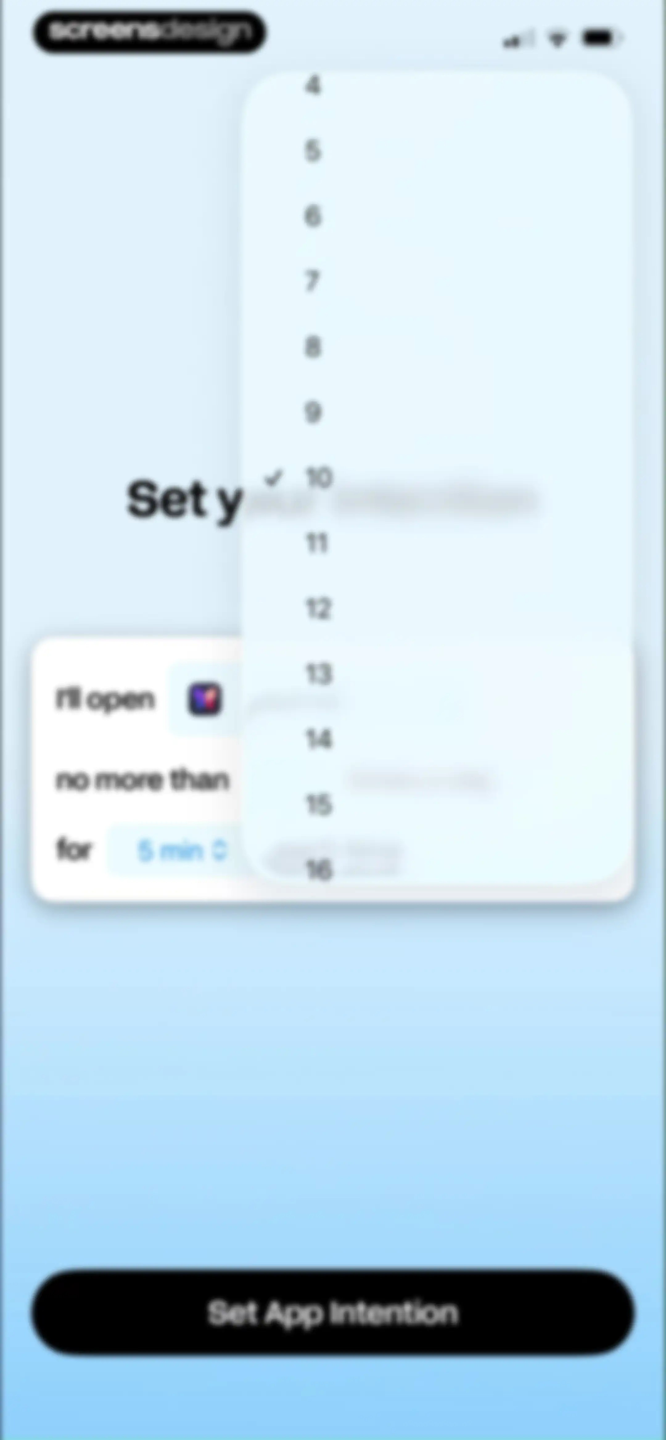 BePresent: Screen Time Control screen 42