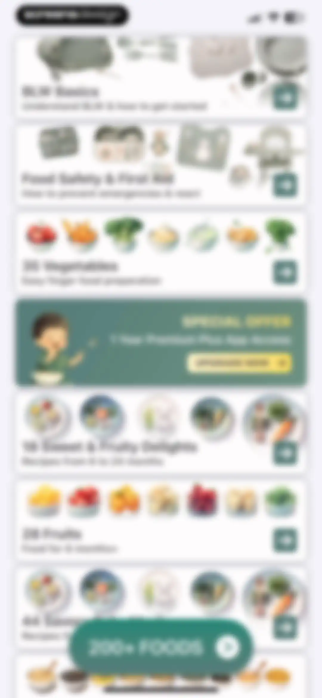 Baby Led Weaning App - BLW screen 2