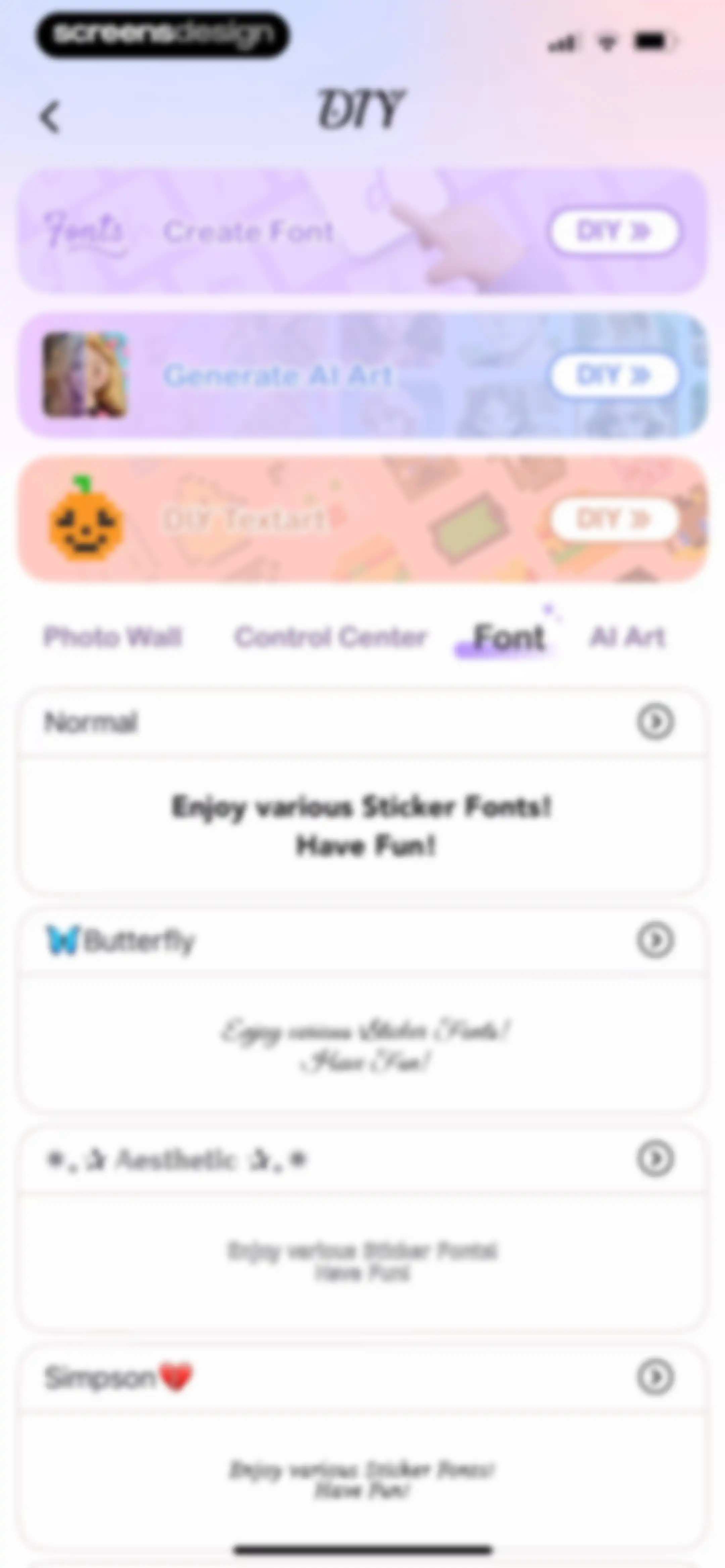 Cool Themes & Fonts: Cute Text screen 87