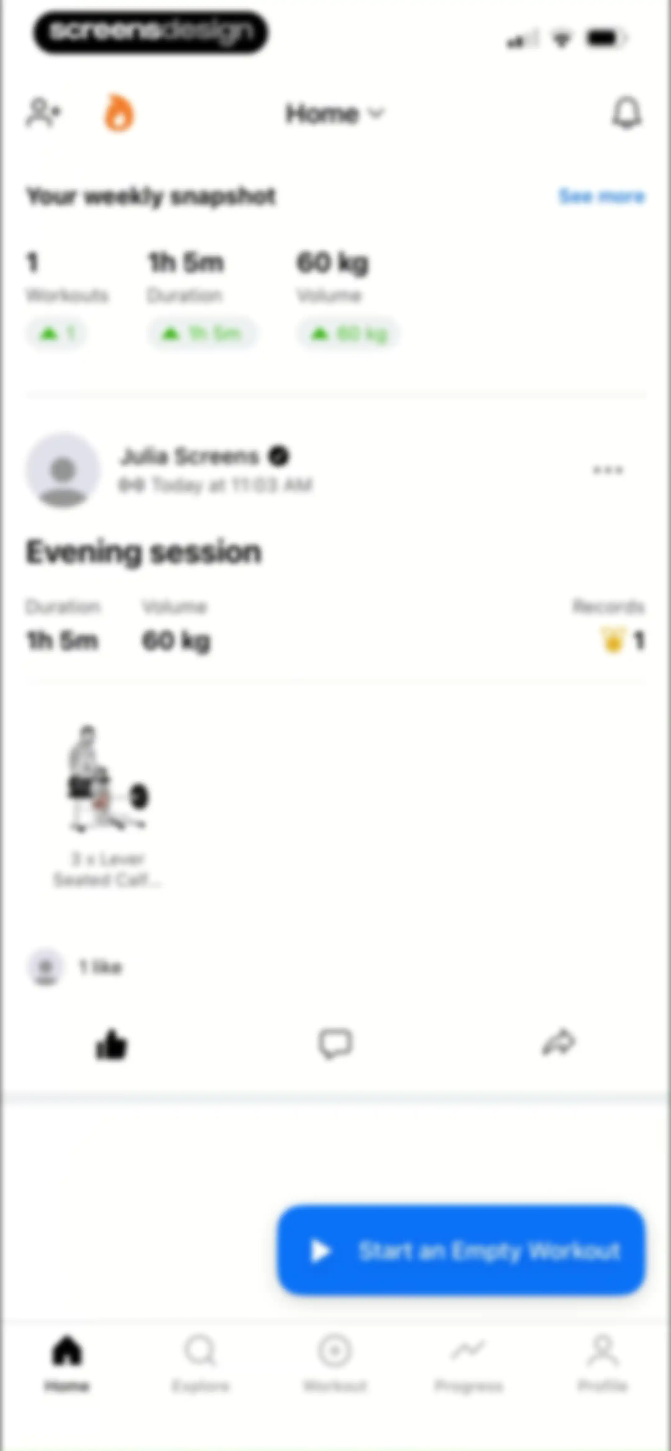 Lyfta: Gym Workout Tracker Log screen 107
