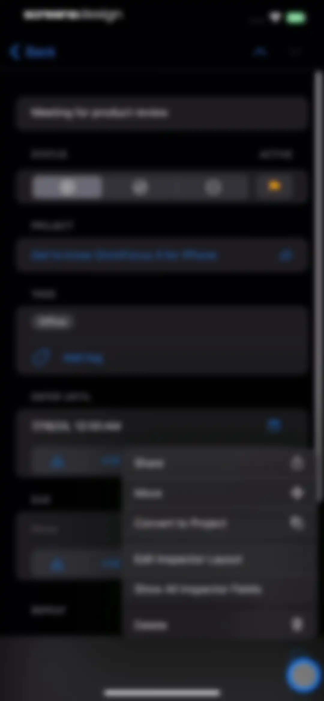 OmniFocus 4 screen 22