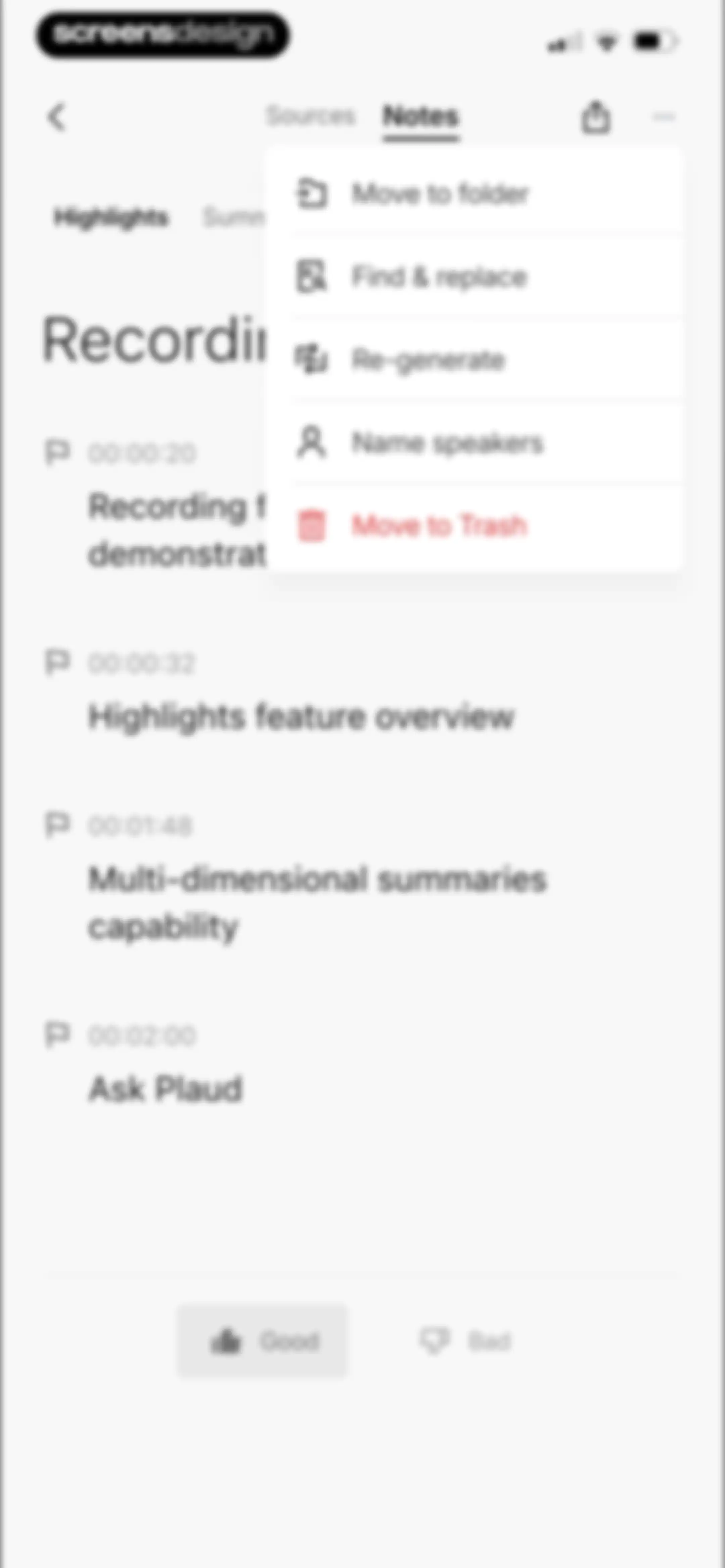 Plaud: AI Note Taker screen 65