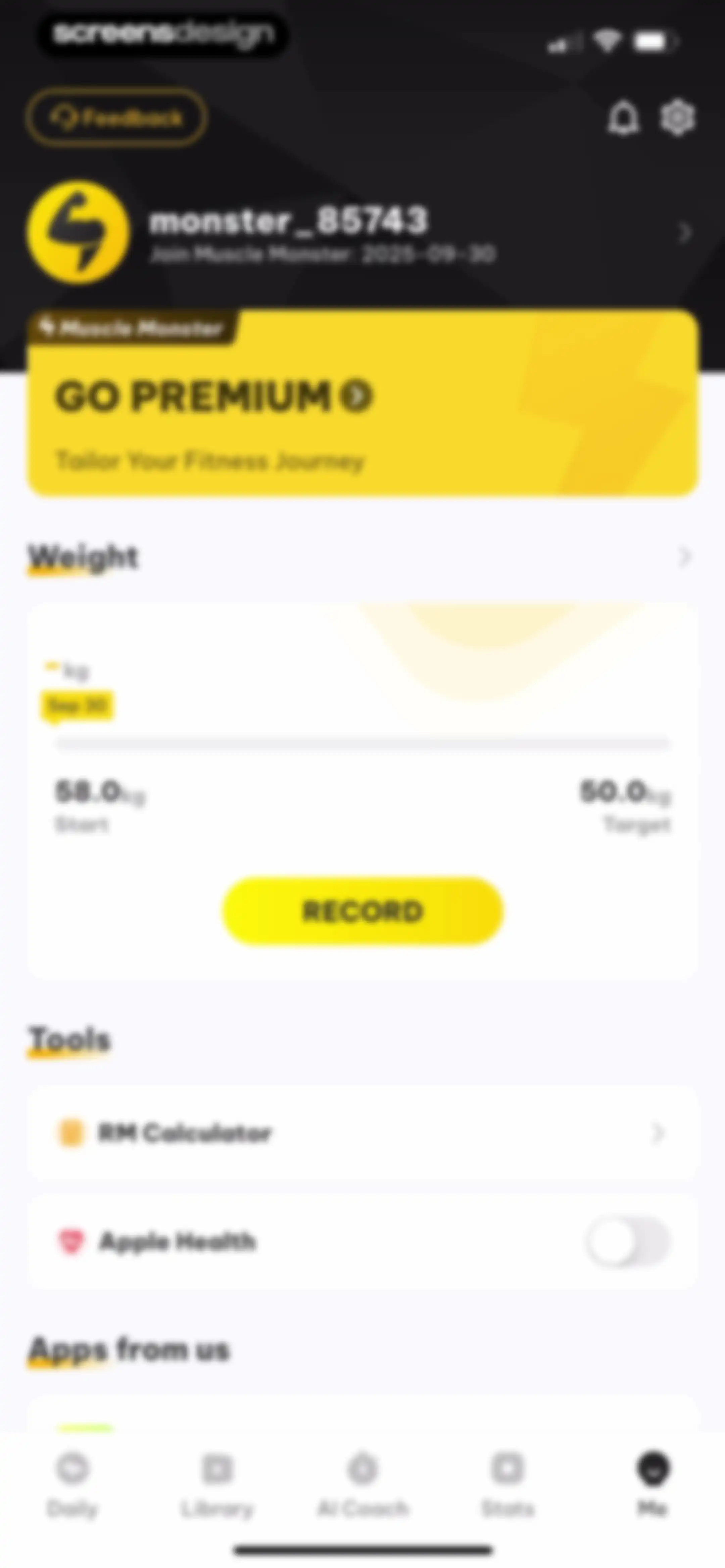 Muscle Monster Workout Planner screen 115