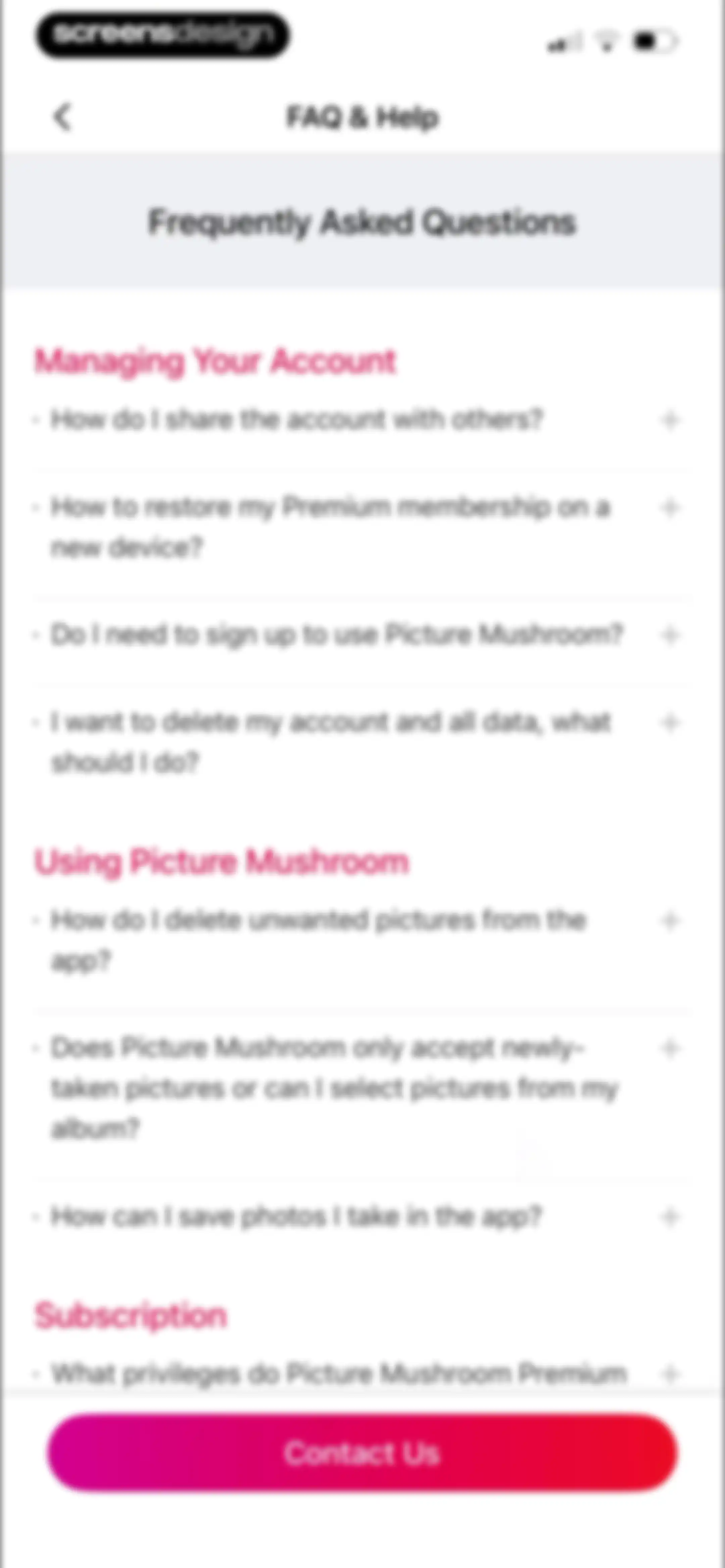 Picture Mushroom: Identifier screen 121