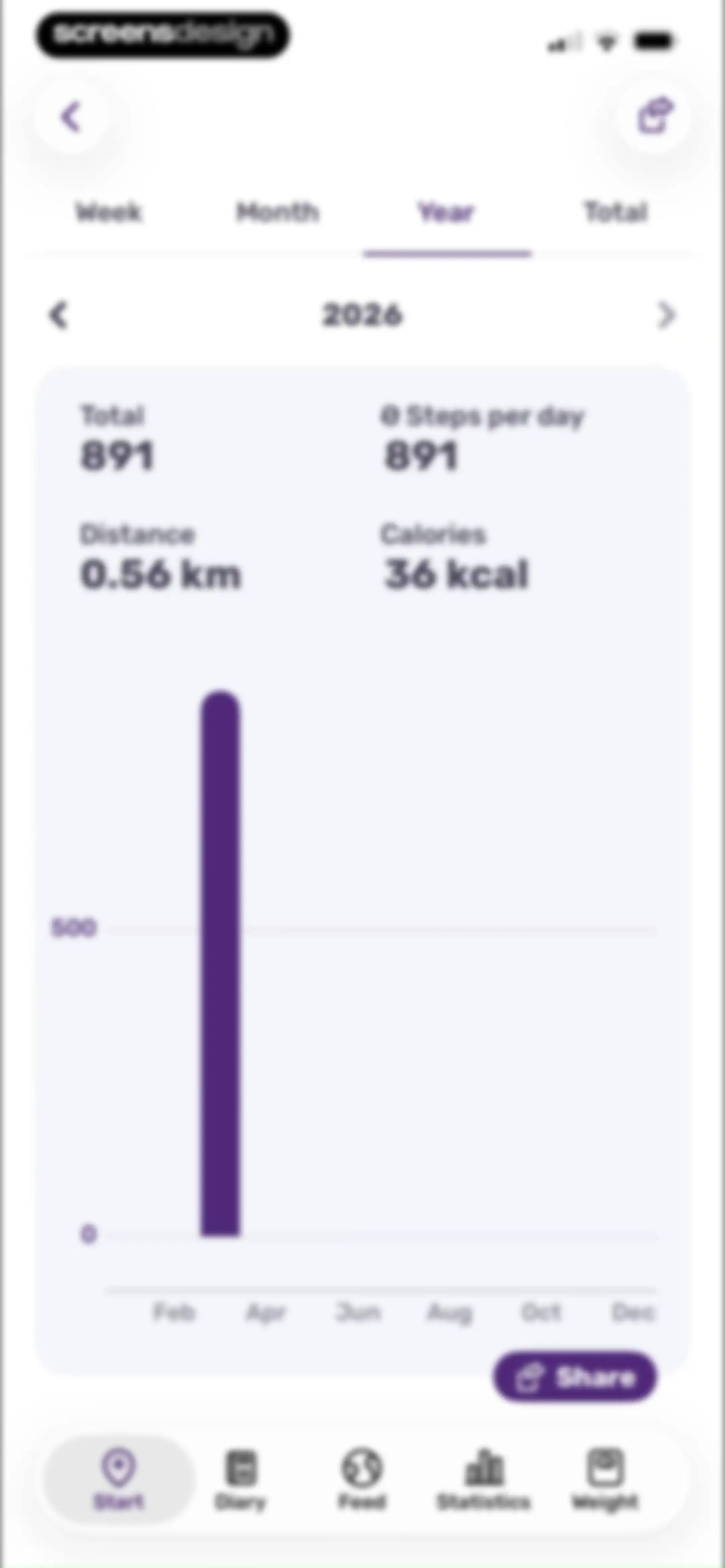Running Tracker App – FITAPP screen 75