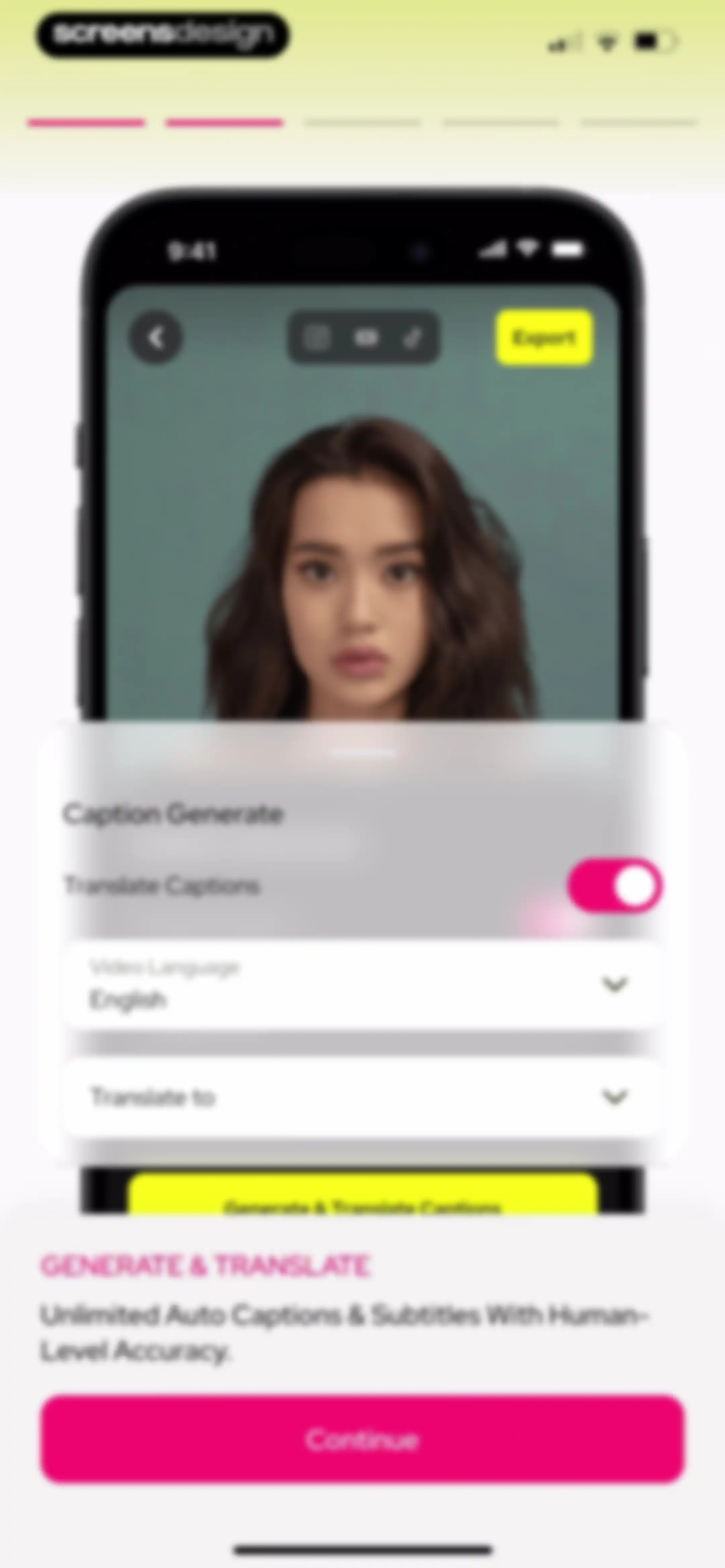 Subcap: Captions AI, Subtitles screen 4