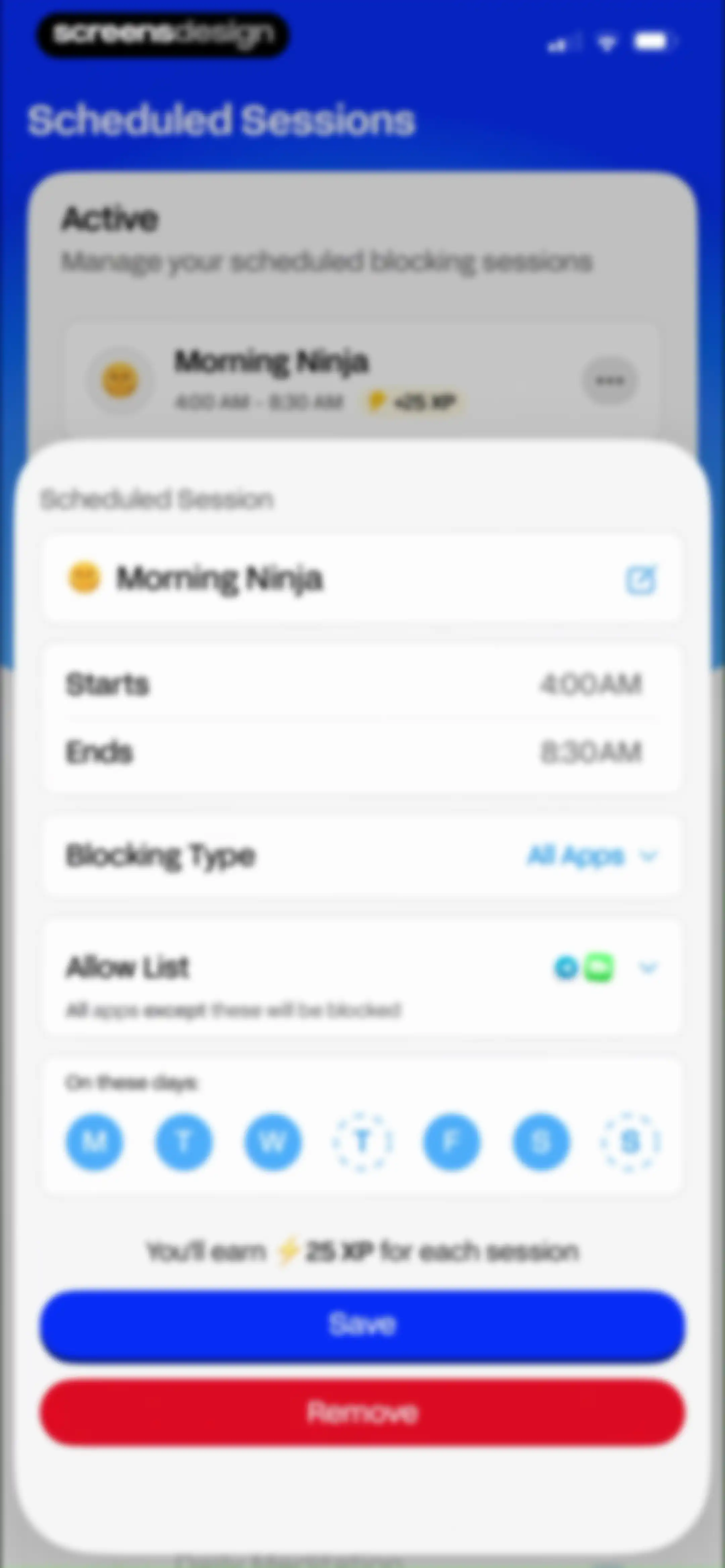 BePresent: Screen Time Control screen 77