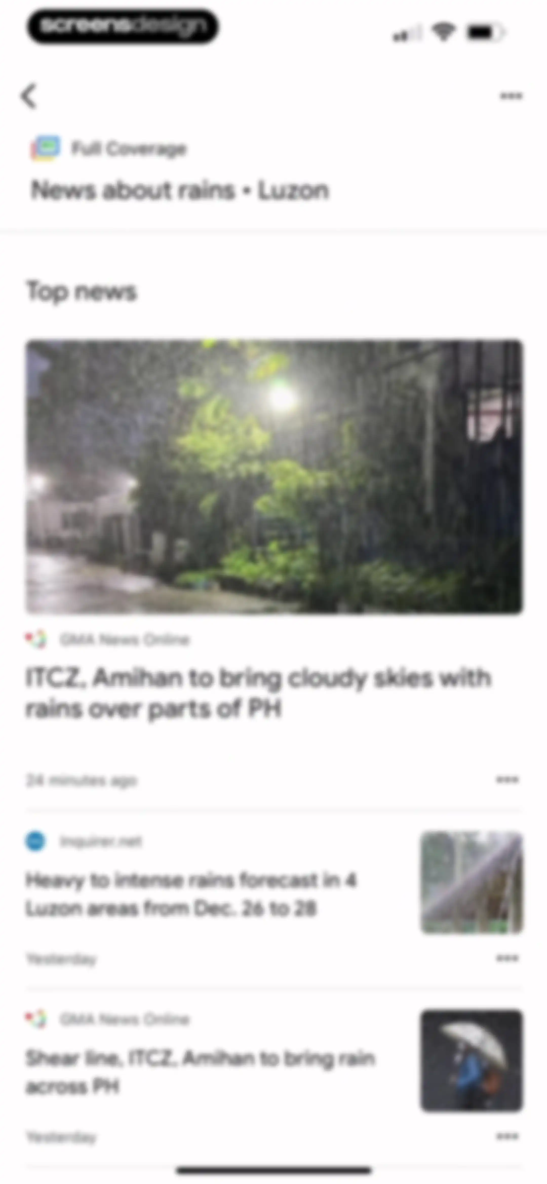 Google News screen 7