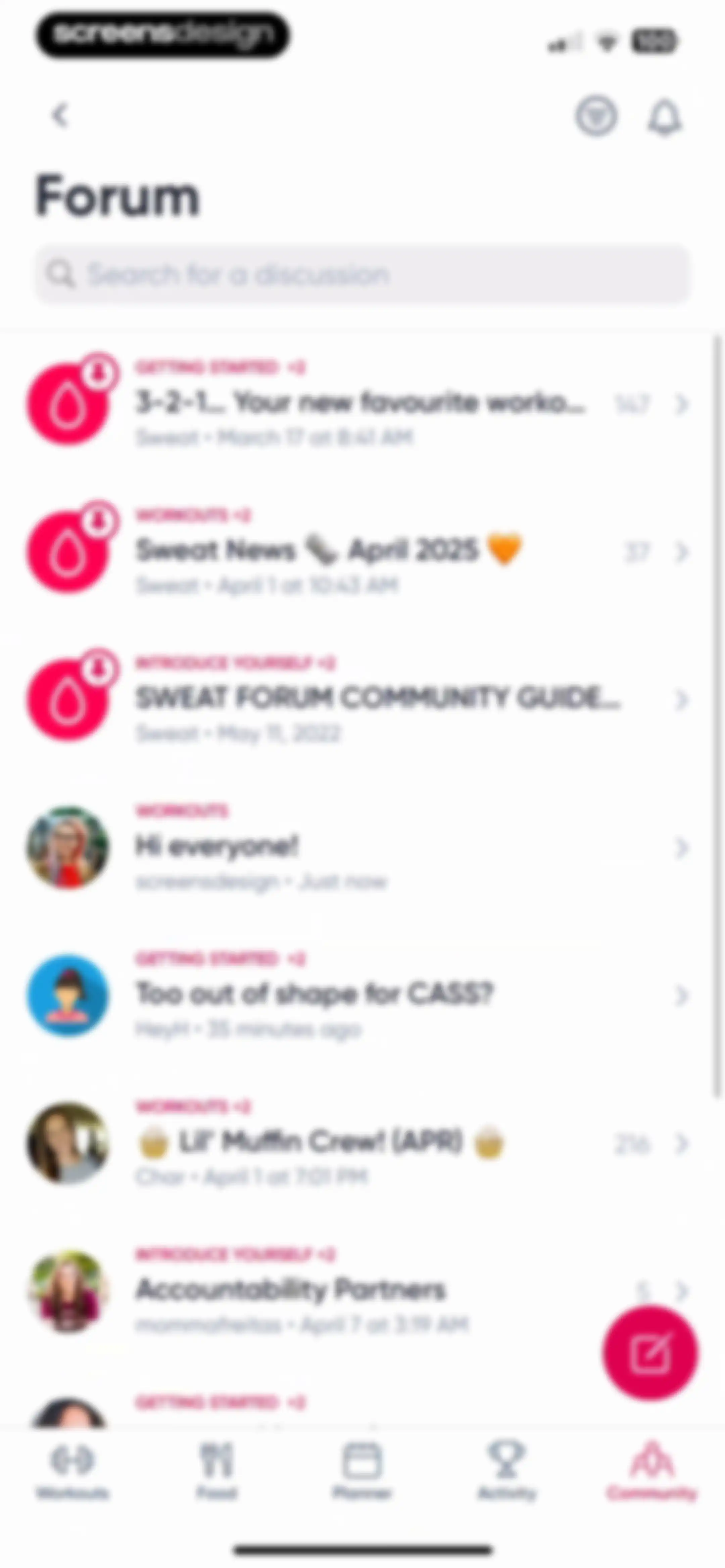 Sweat: Fitness App For Women screen 165