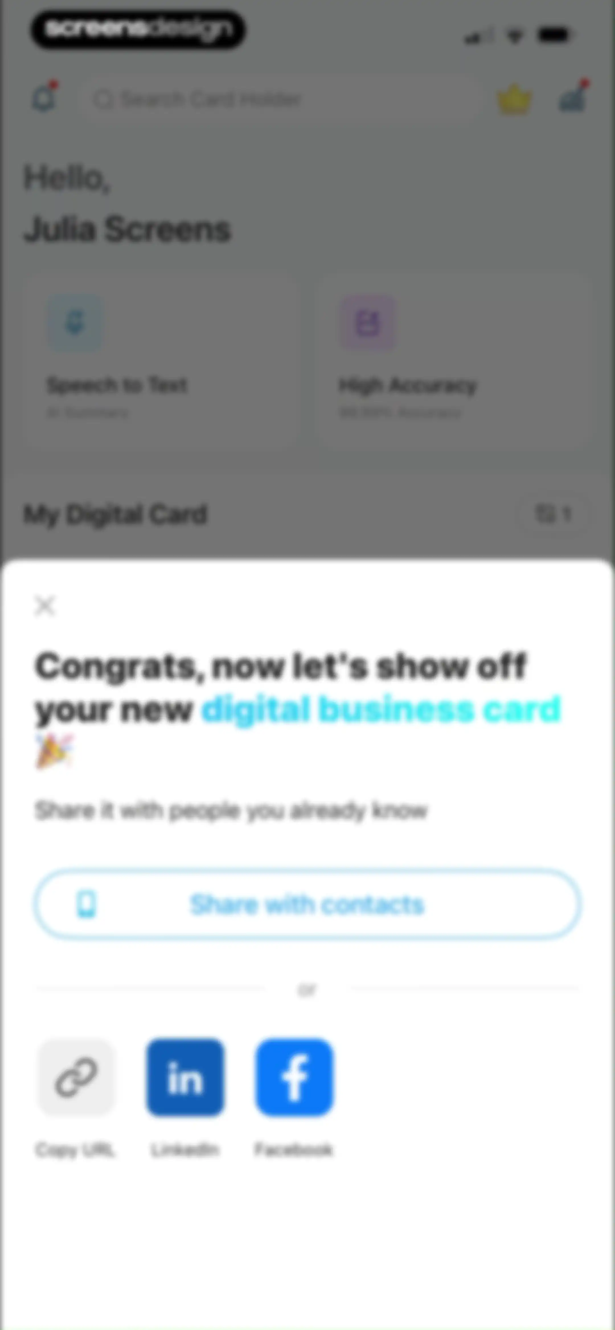 CamCard AI Business Assistant screen 36