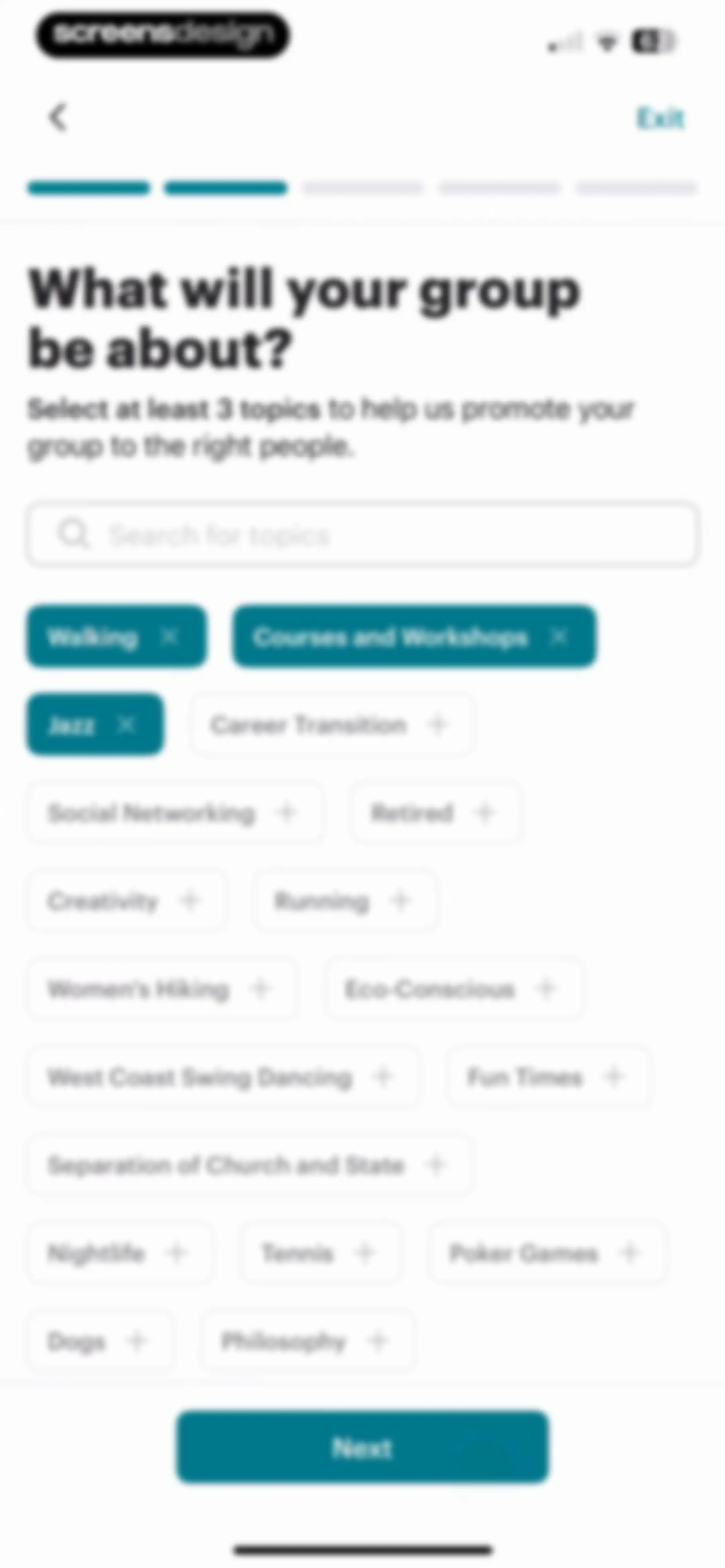 Meetup: Social Events & Groups screen 106