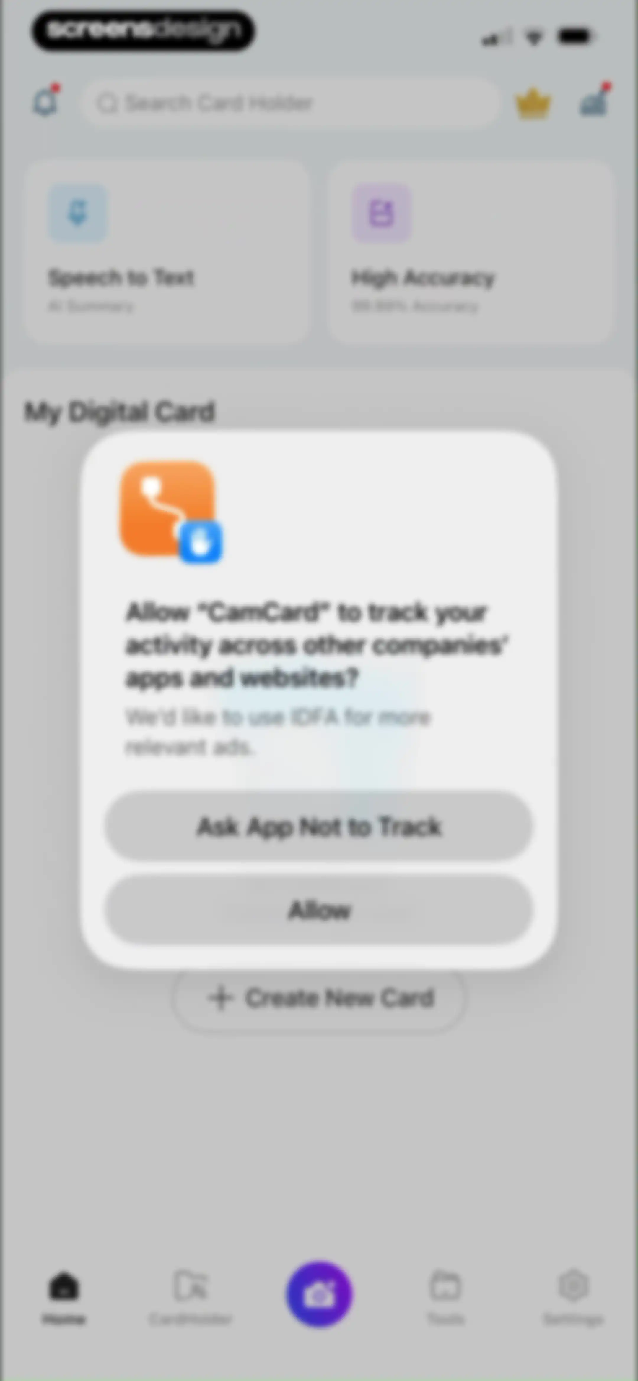 CamCard AI Business Assistant screen 22