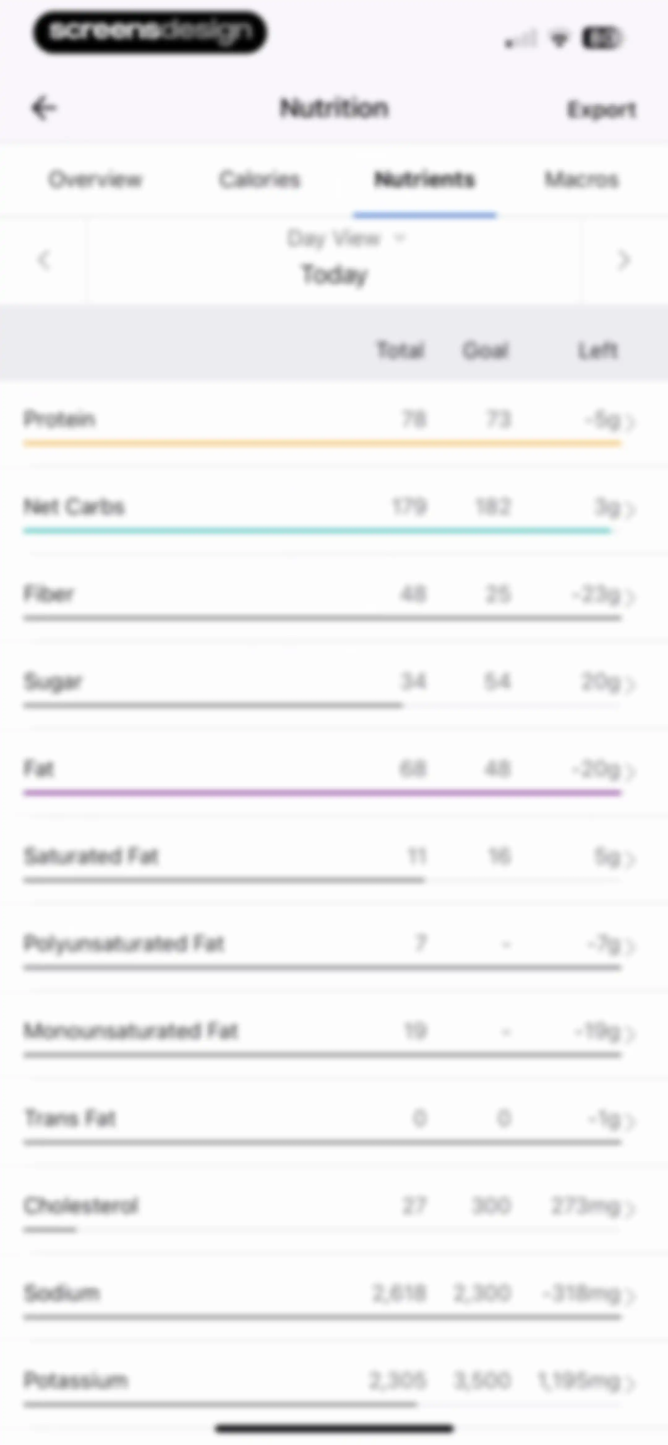MyFitnessPal: Calorie Counter screen 205