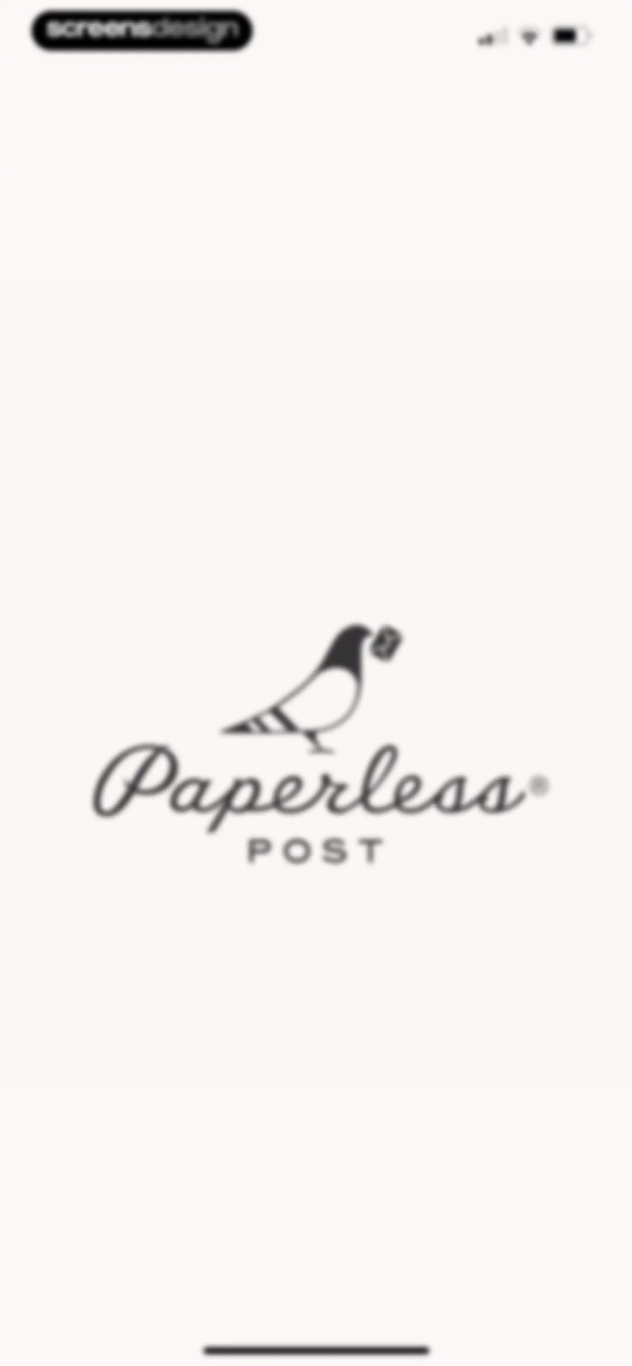 Paperless Post: Invitations screen 1