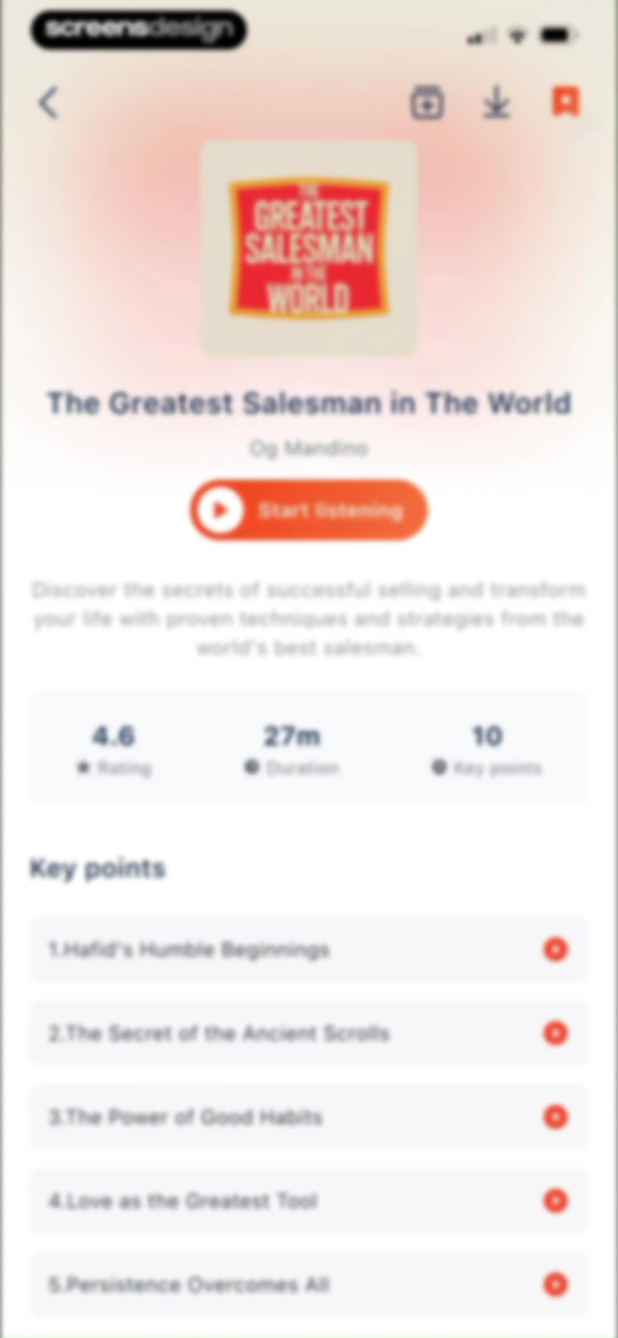 BookCast: 15-Minute Insights screen 47