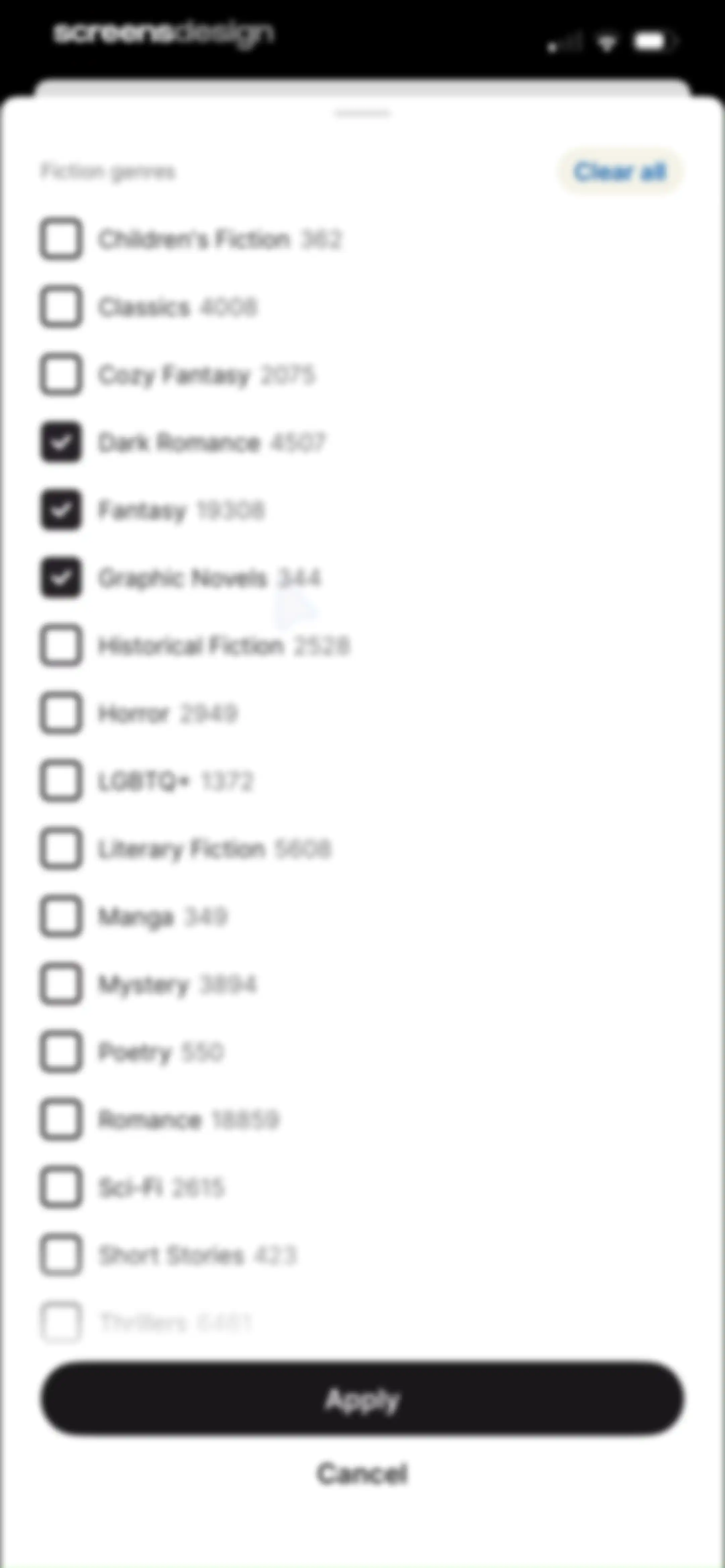 Fable: Track & Discuss Books screen 133