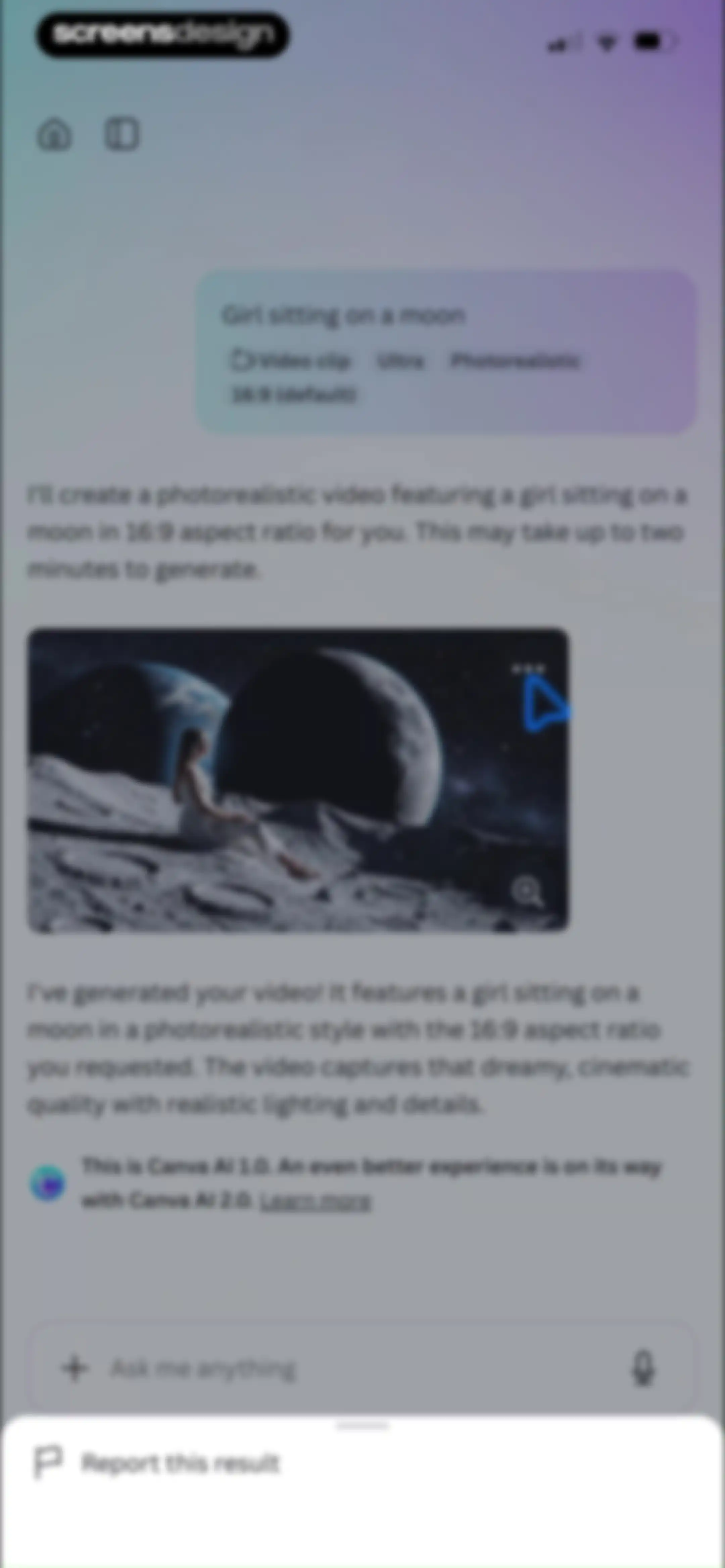 Canva: AI Video & Photo Editor screen 183