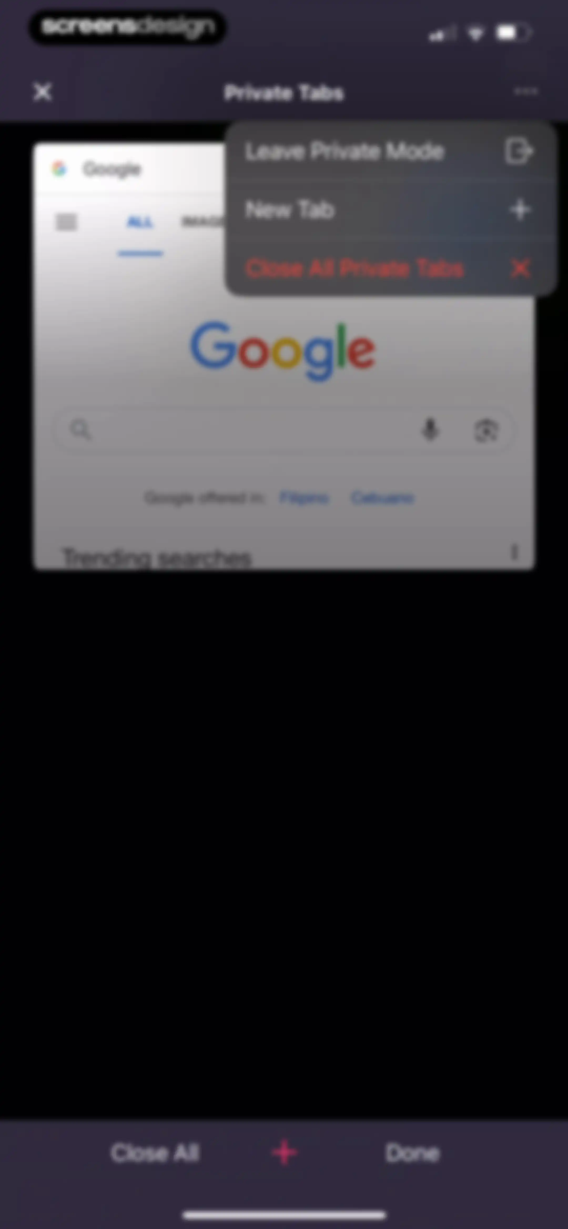 Opera: AI browser with VPN screen 102