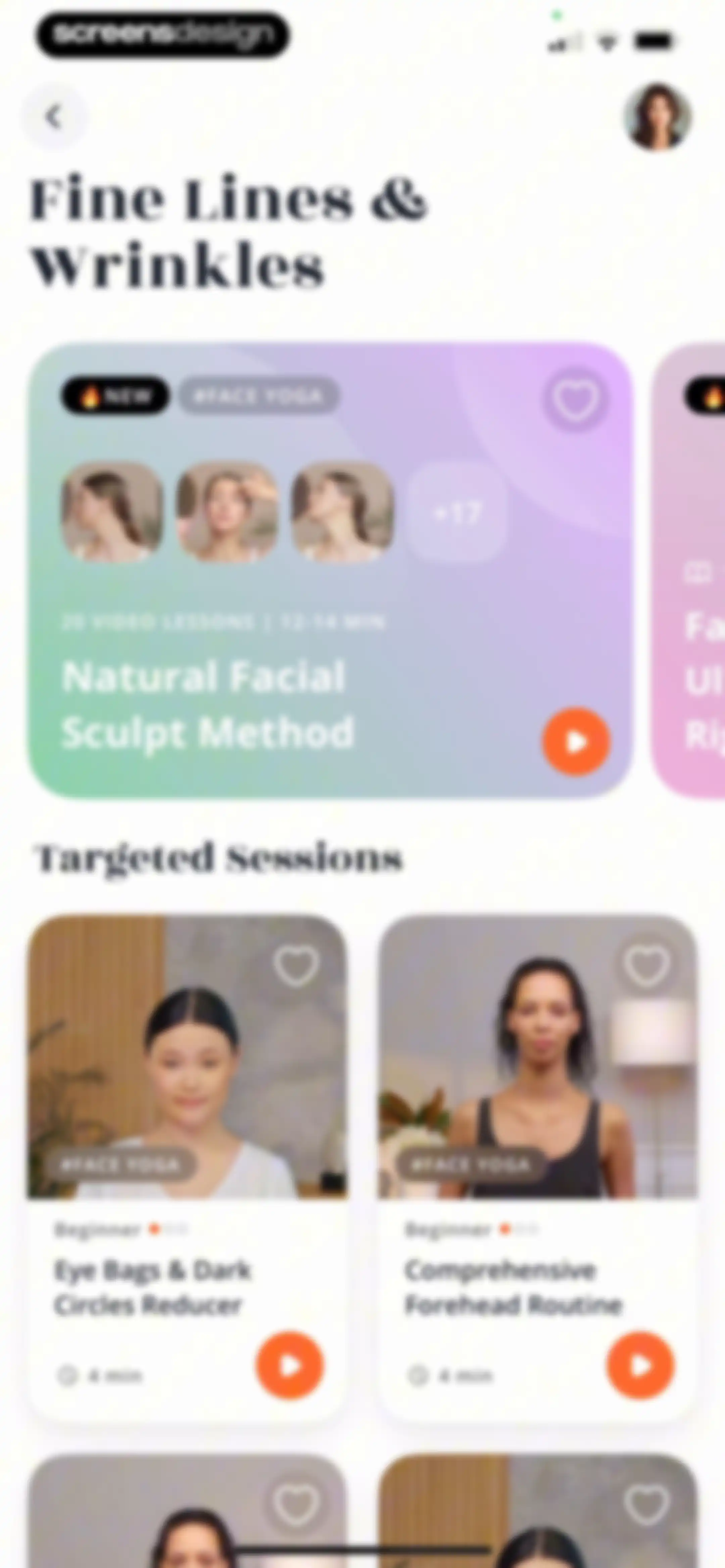 Luvly: Face Yoga Exercises screen 123