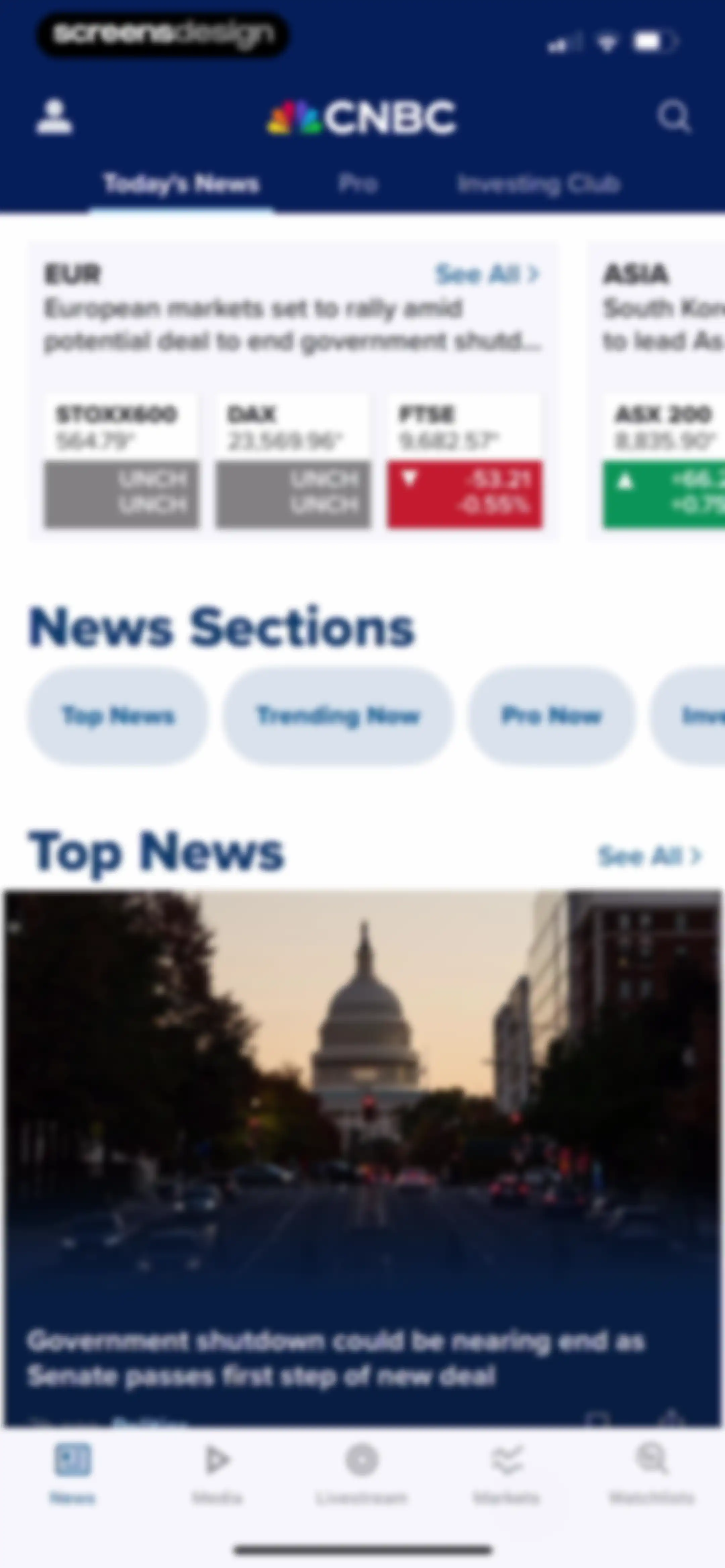 CNBC: Stock Market & Business screen 5