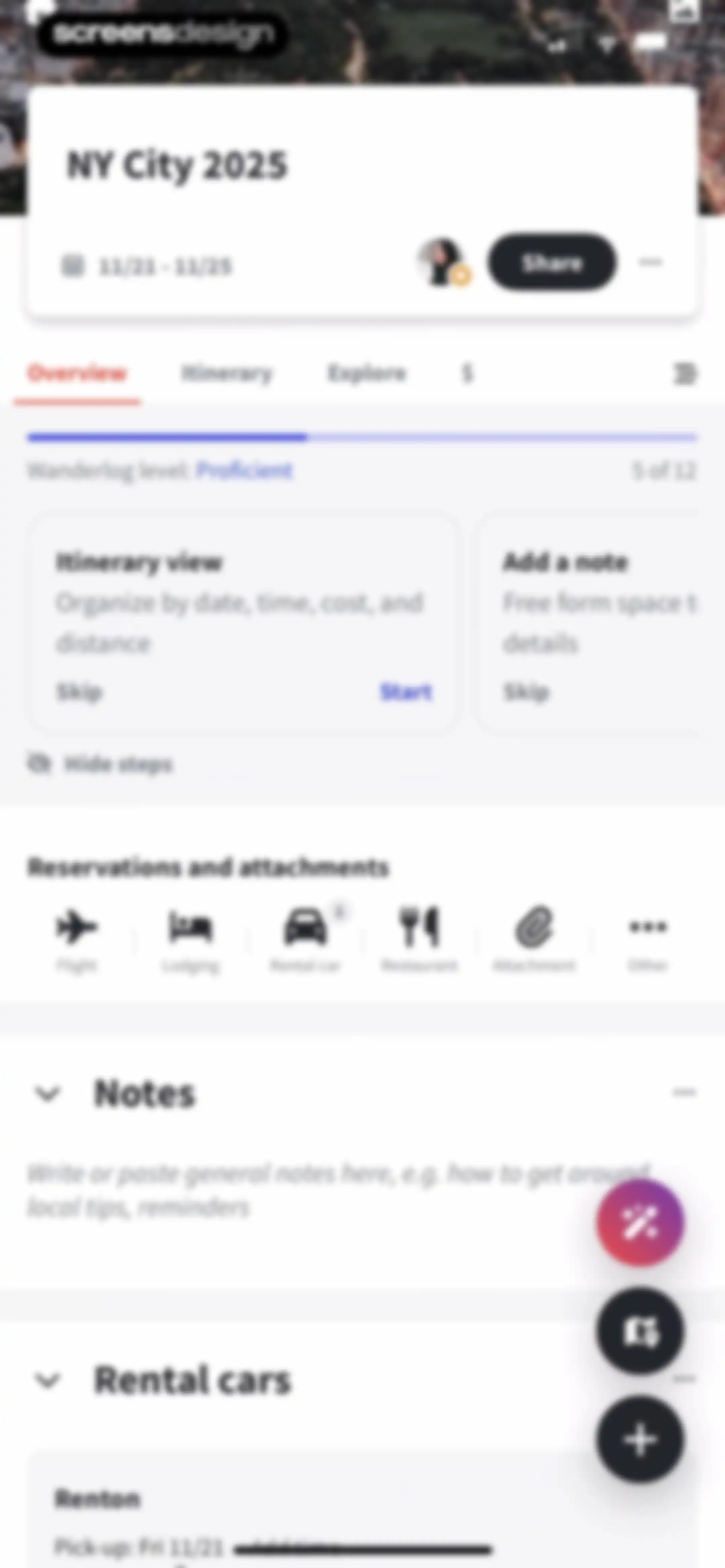 Wanderlog - Travel Planner screen 108