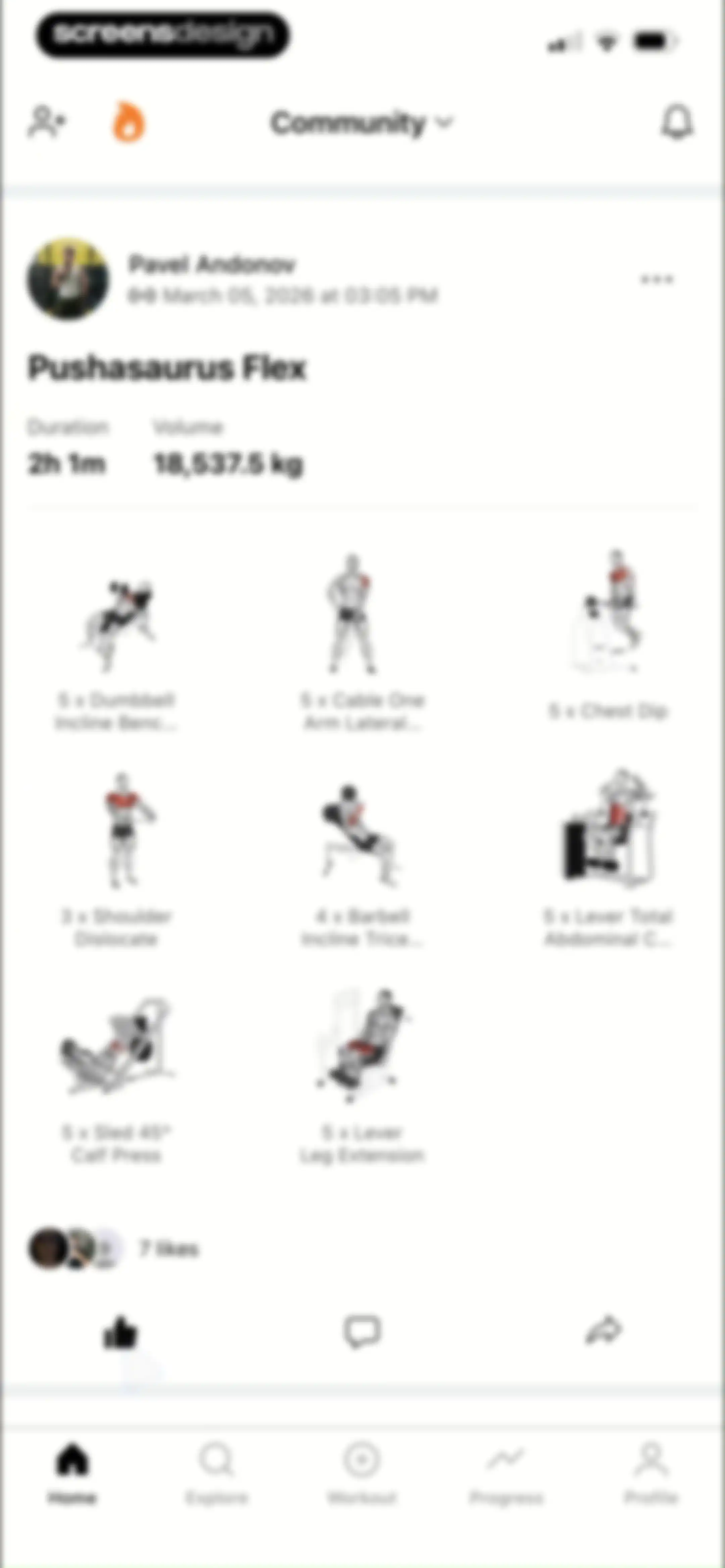 Lyfta: Gym Workout Tracker Log screen 129
