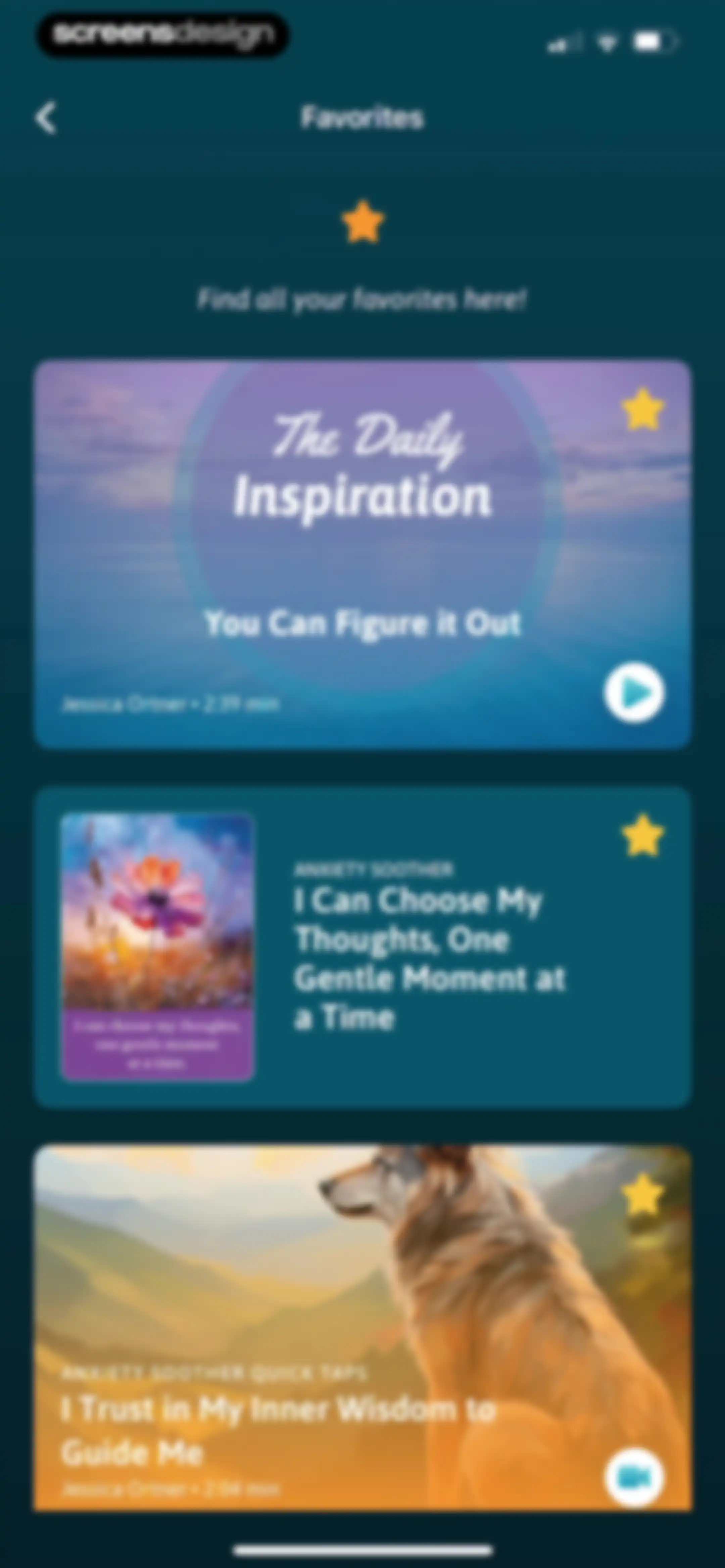 The Tapping Solution screen 52