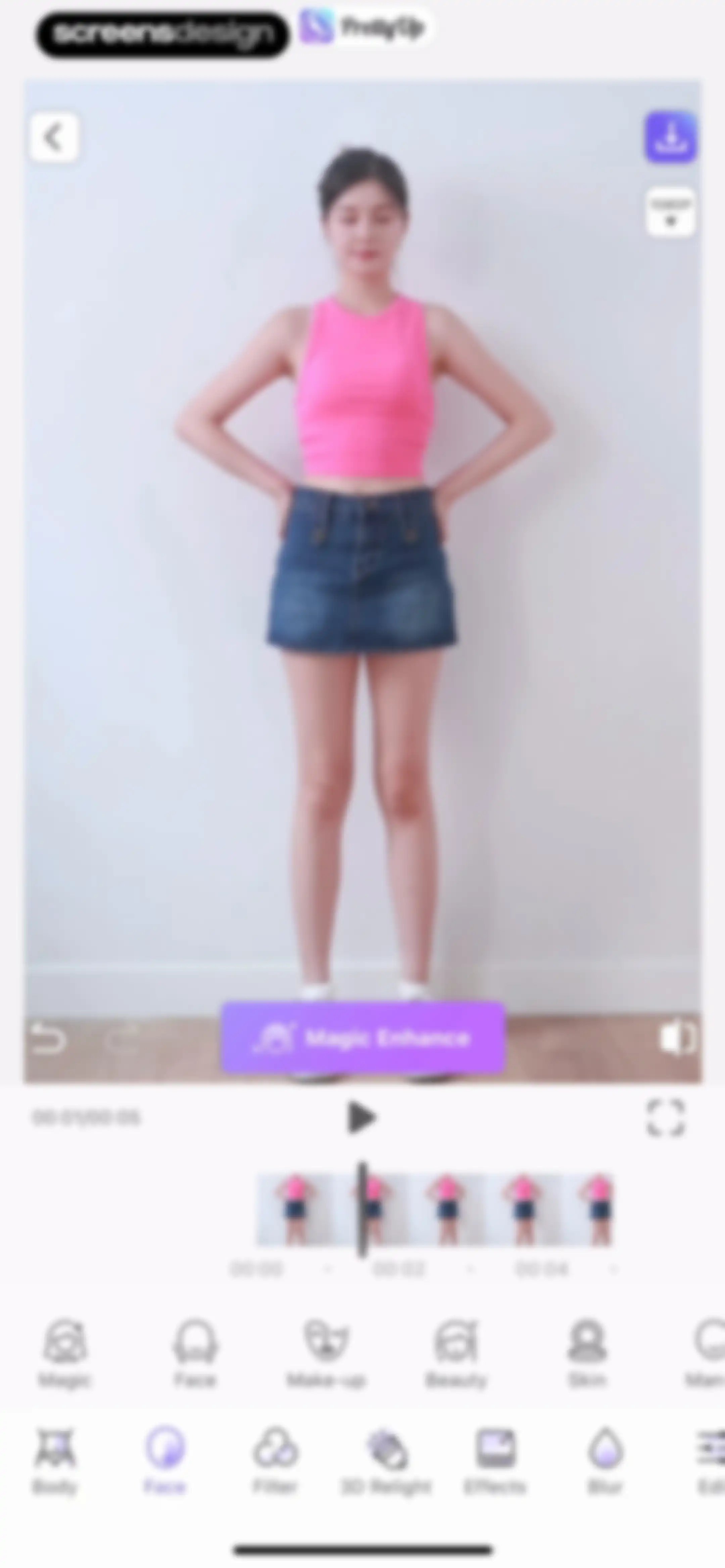 PrettyUp - Body Editor Video screen 31