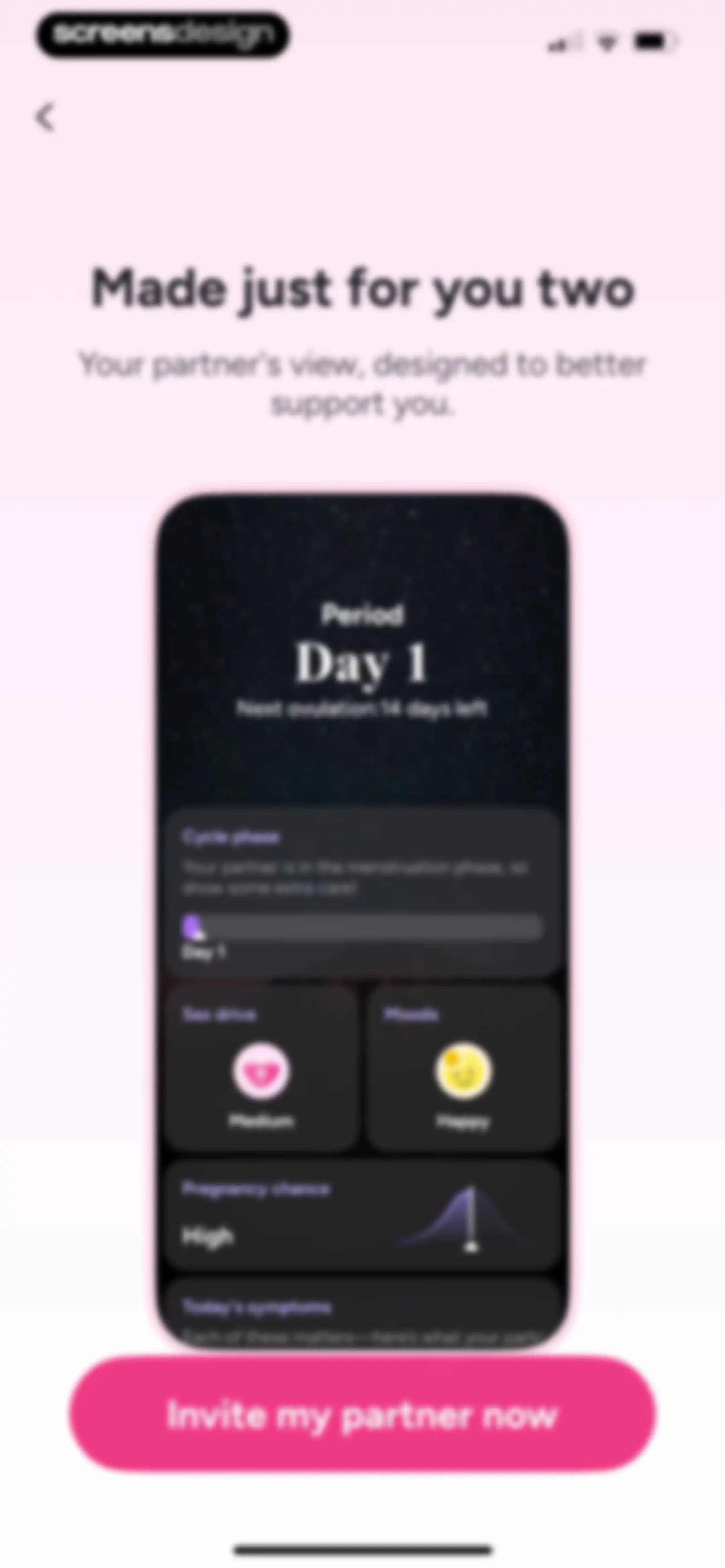 Period Tracker Period Calendar screen 112